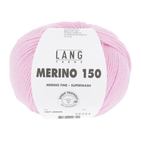 Lang Lang Yarns Merino 150 | 0009 licht roze Lang Lang Yarns Merino 150 | 0009 licht roze