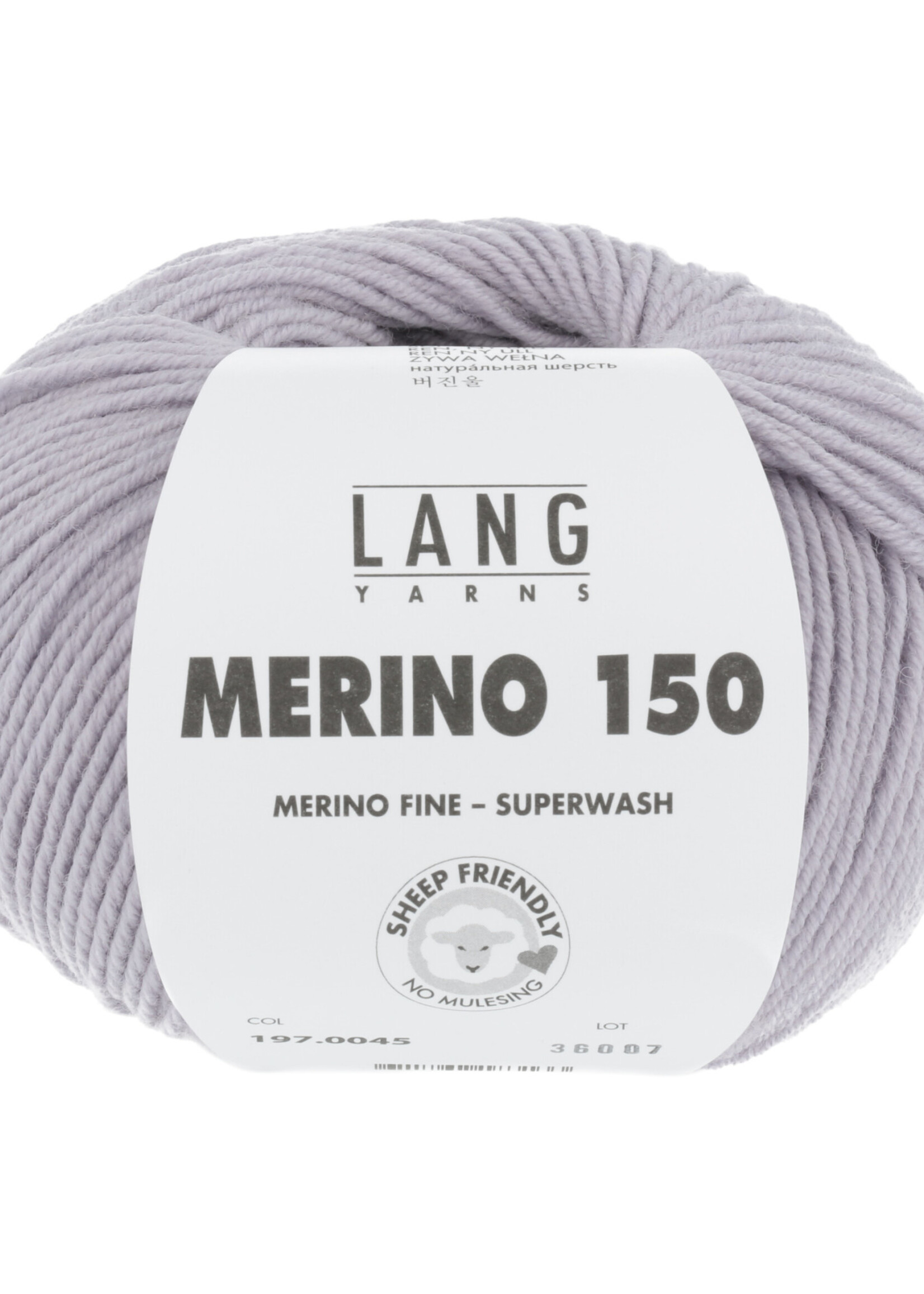 Lang Lang Yarns Merino 150 | 0045 licht paars