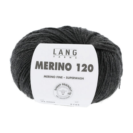 Lang Lang Yarns Merino 120 | 0005 antraciet melange Lang Lang Yarns Merino 120 | 0005 antraciet melange