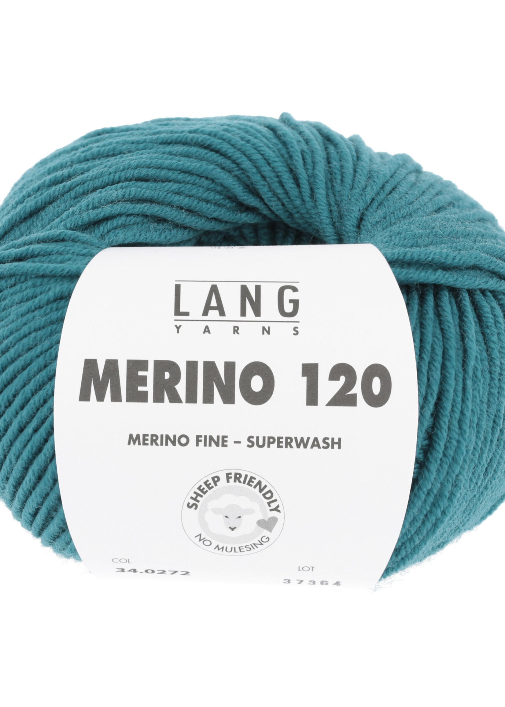 Lang Lang Yarns Merino 120 | 0272 donker turkoois