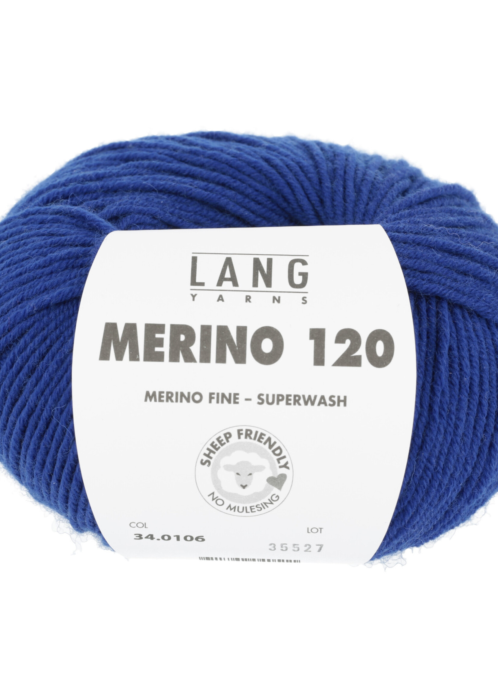 Lang Lang Yarns Merino 120 | 0106 fel blauw
