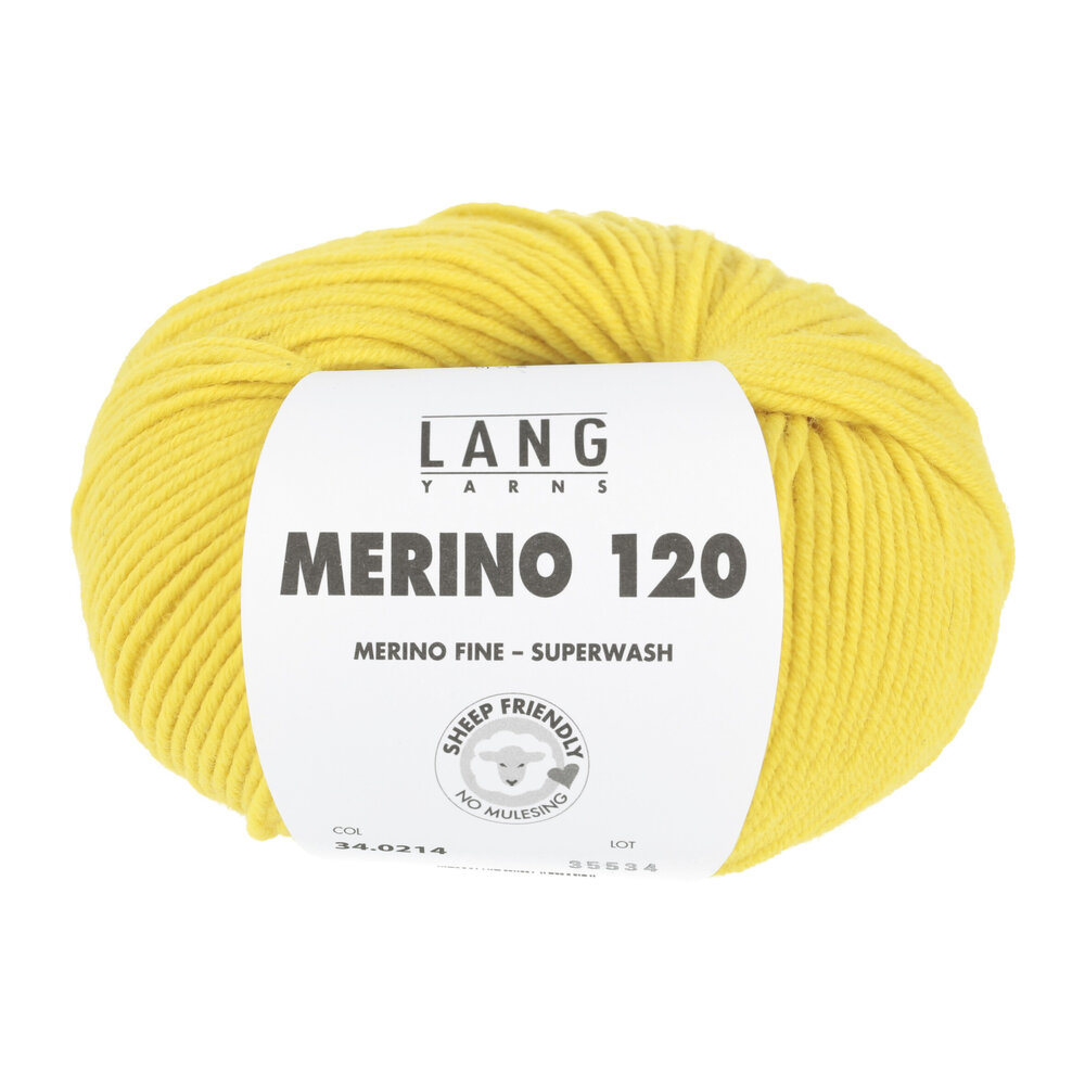 Lang Lang Yarns Merino 120 | 0214 geel Lang Lang Yarns Merino 120 | 0214 geel