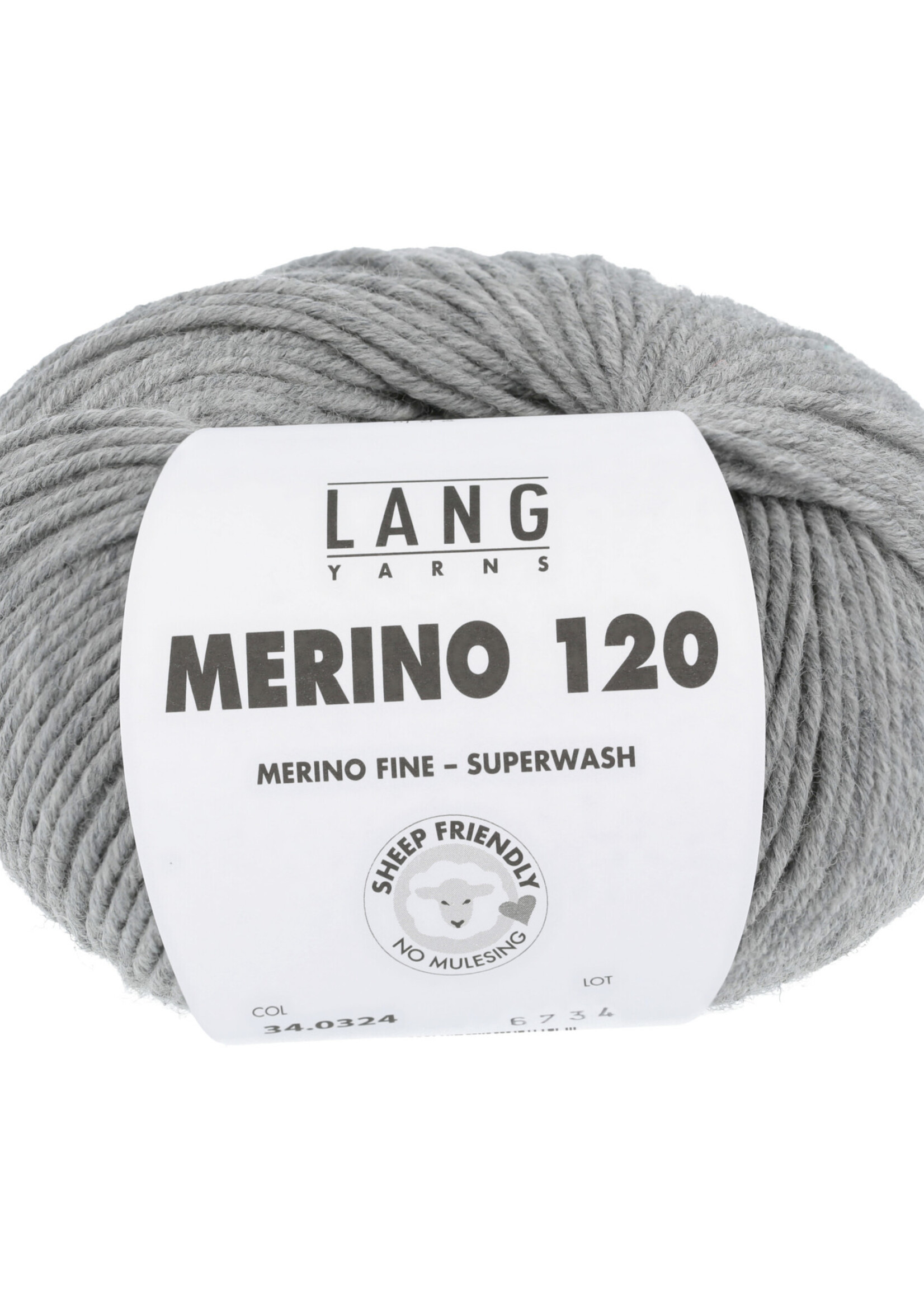 Lang Lang Yarns Merino 120 | 0324 grijs melange