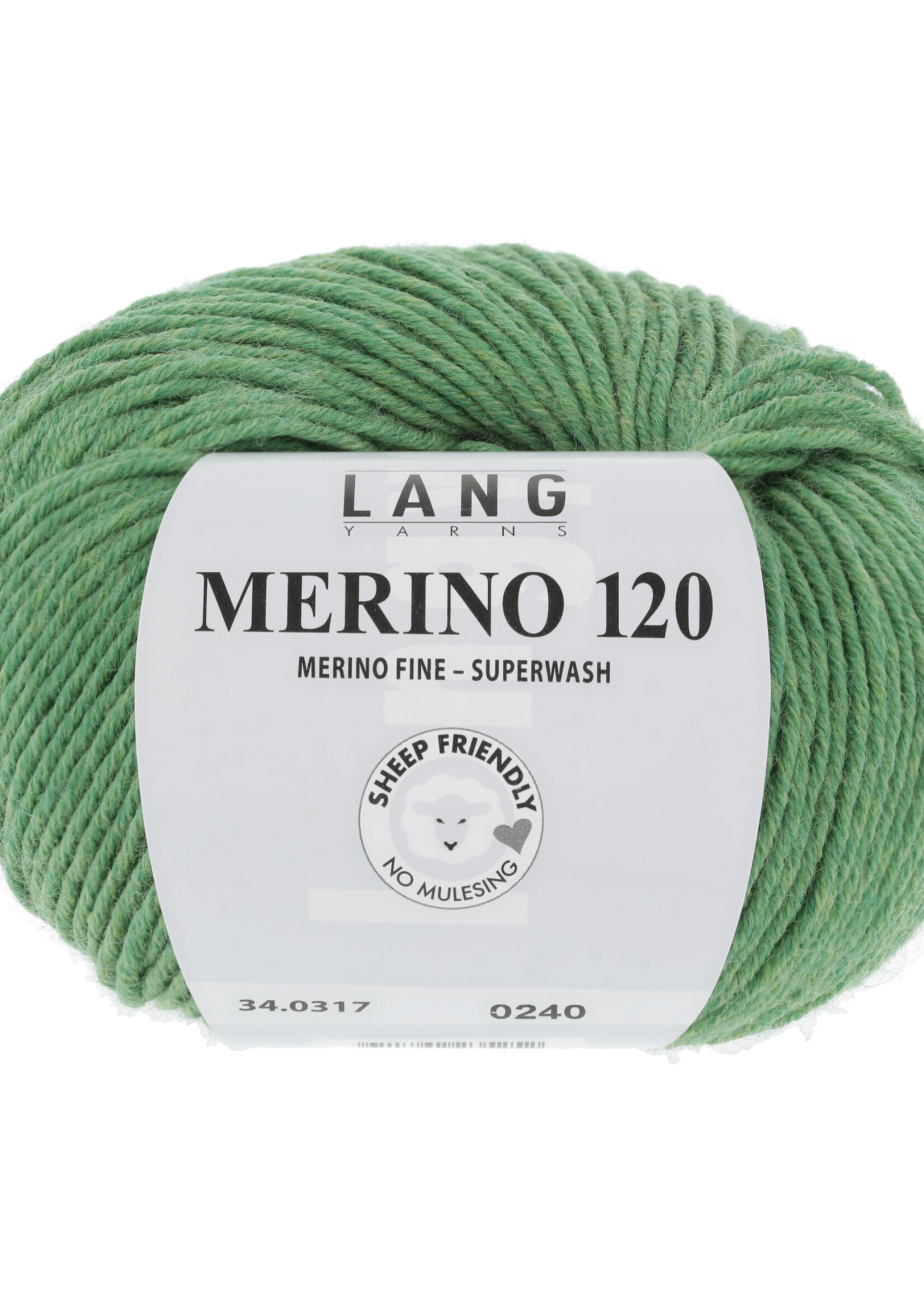 Lang Lang Yarns Merino 120 | 0317 groen melange
