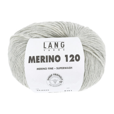 Lang Lang Yarns Merino 120 | 0223 licht grijs melange Lang Lang Yarns Merino 120 | 0223 licht grijs melange