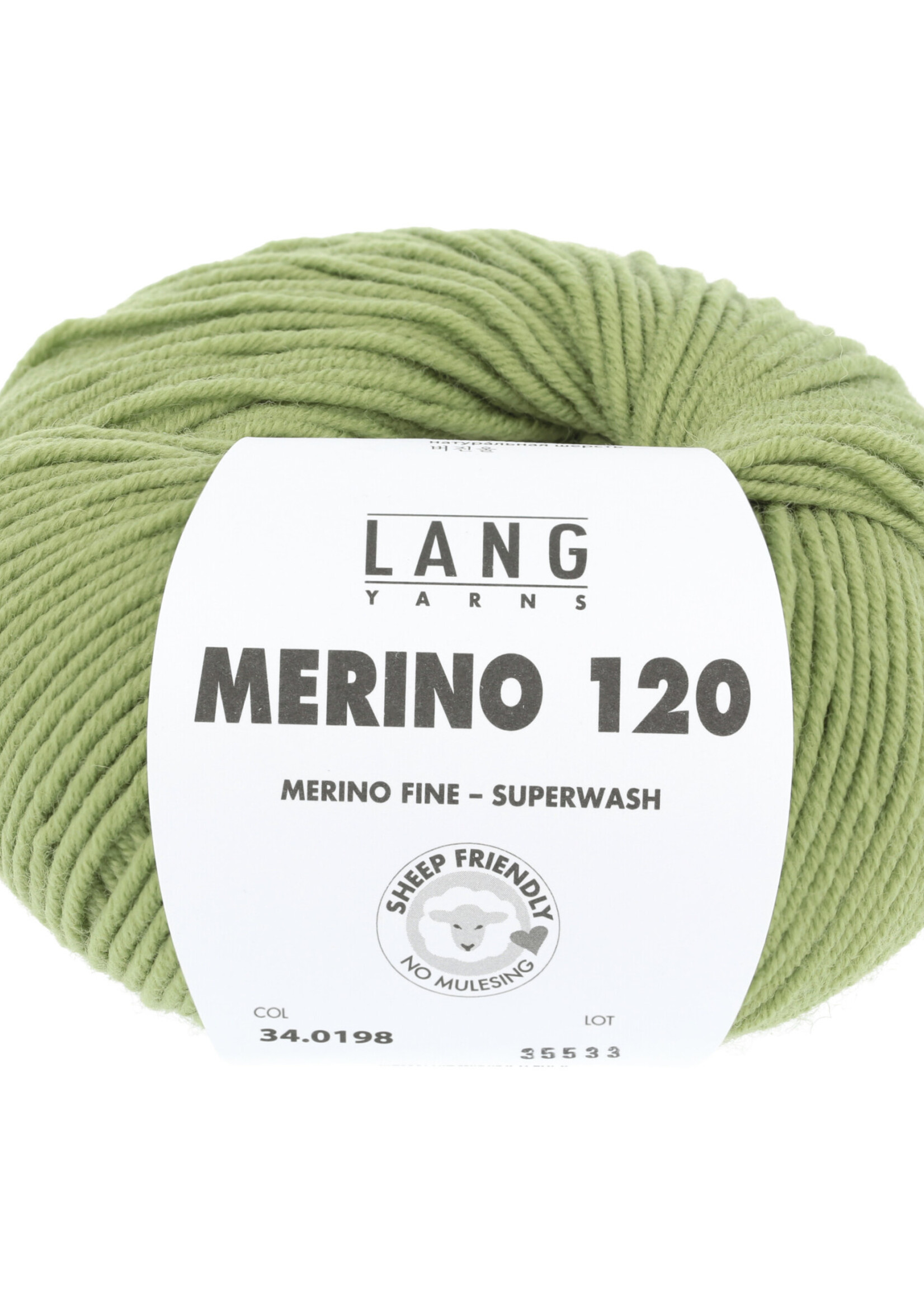 Lang Lang Yarns Merino 120 | 0198 licht olijf