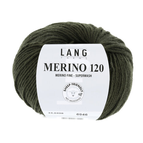 Lang Lang Yarns Merino 120 | 0498 loden groen Lang Lang Yarns Merino 120 | 0498 loden groen