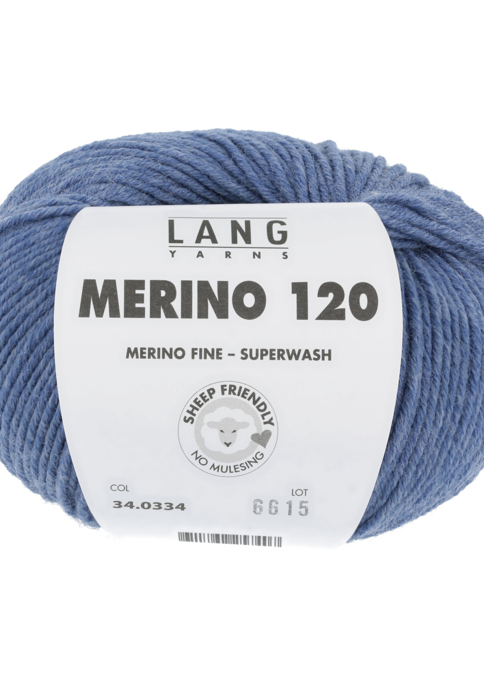 Lang Lang Yarns Merino 120 | 0334 middel jeans melange