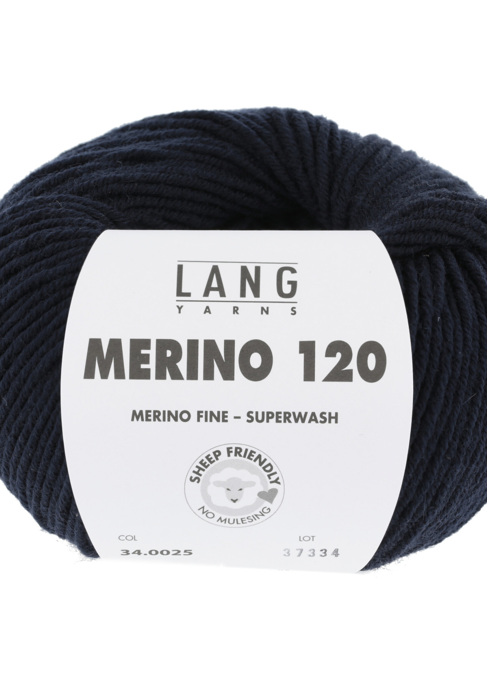 Lang Lang Yarns Merino 120 | 0025 nacht blauw