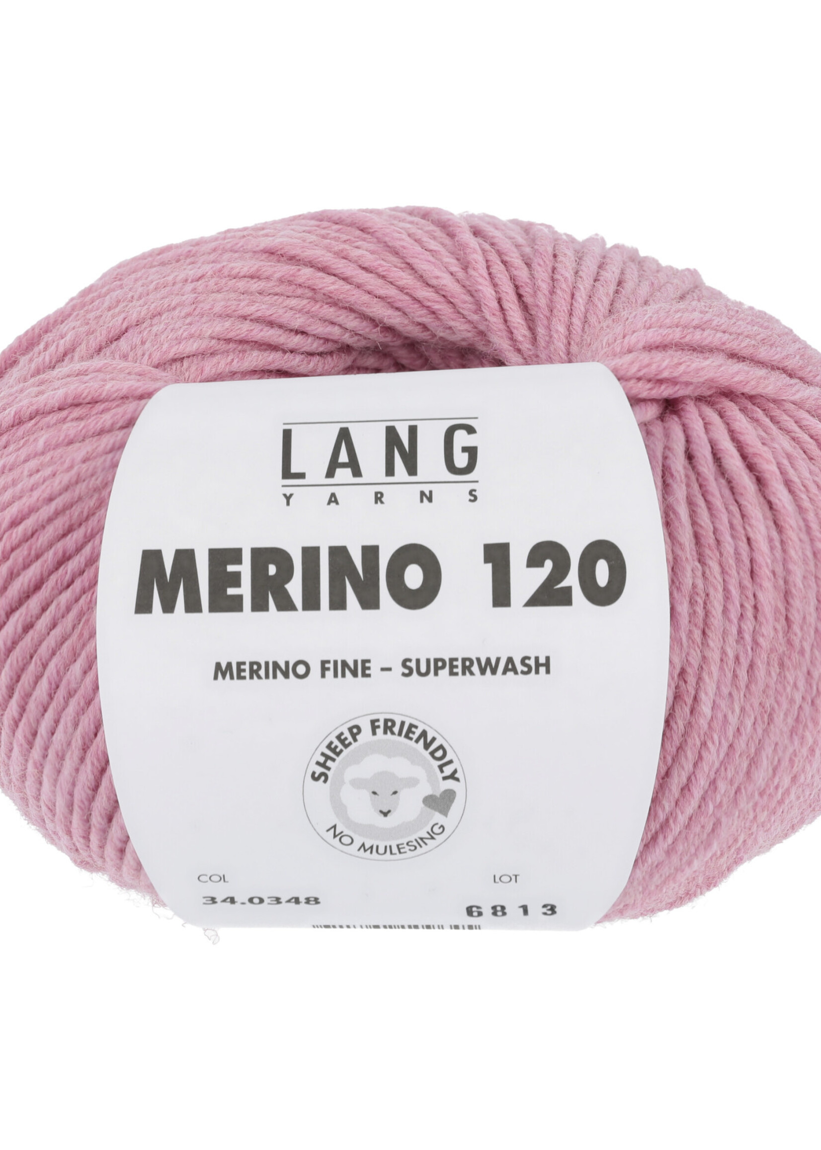 Lang Lang Yarns Merino 120 | 0348 roze melange