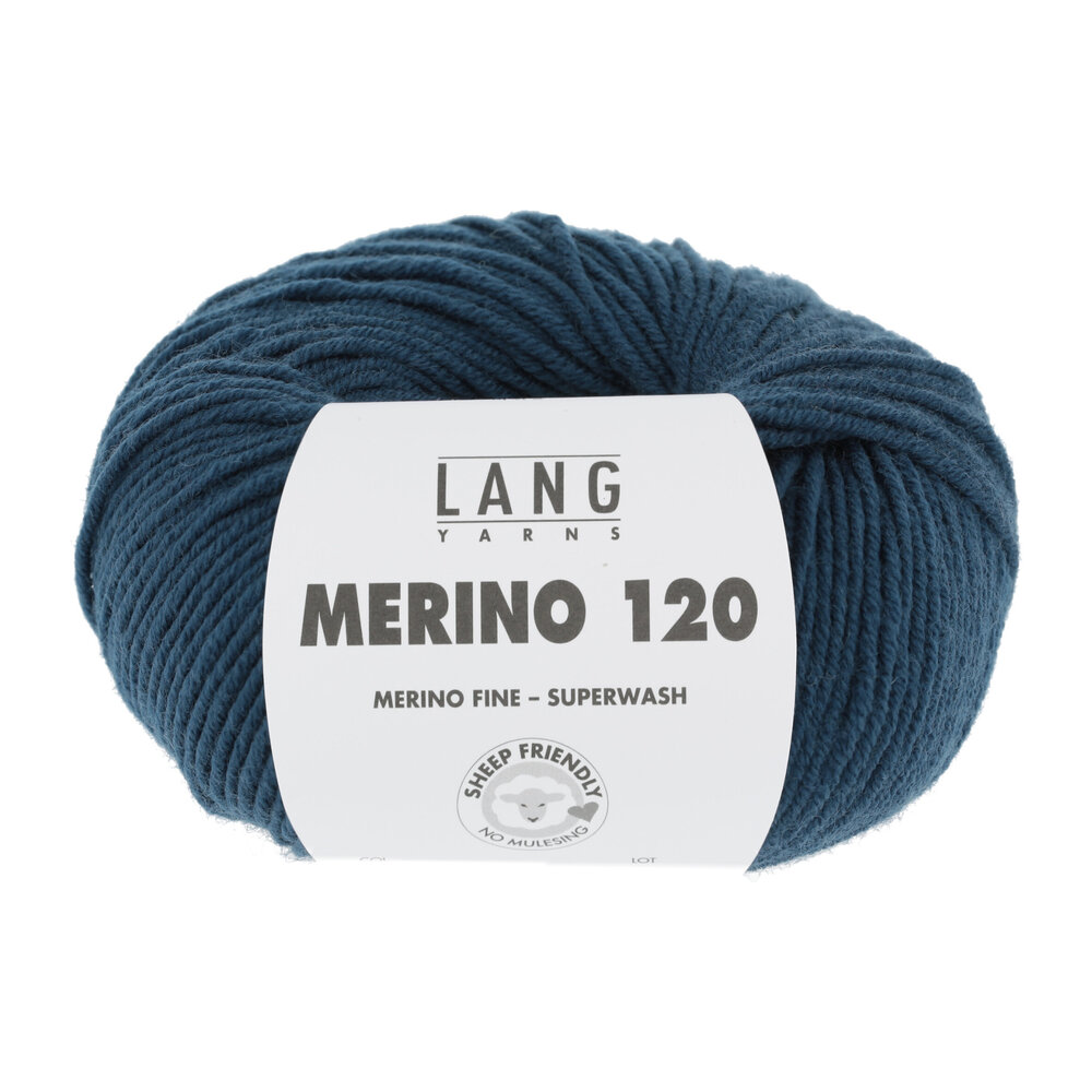 Lang Lang Yarns Merino 120 | 0133 staalblauw Lang Lang Yarns Merino 120 | 0133 staalblauw