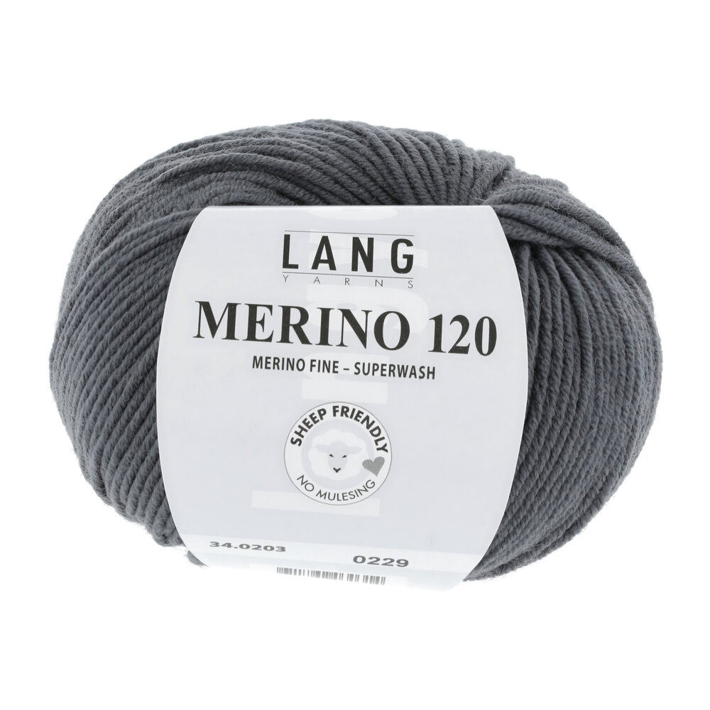 Lang Lang Yarns Merino 120 | 0203 steen grijs Lang Lang Yarns Merino 120 | 0203 steen grijs