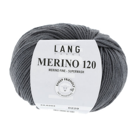 Lang Lang Yarns Merino 120 | 0203 steen grijs Lang Lang Yarns Merino 120 | 0203 steen grijs