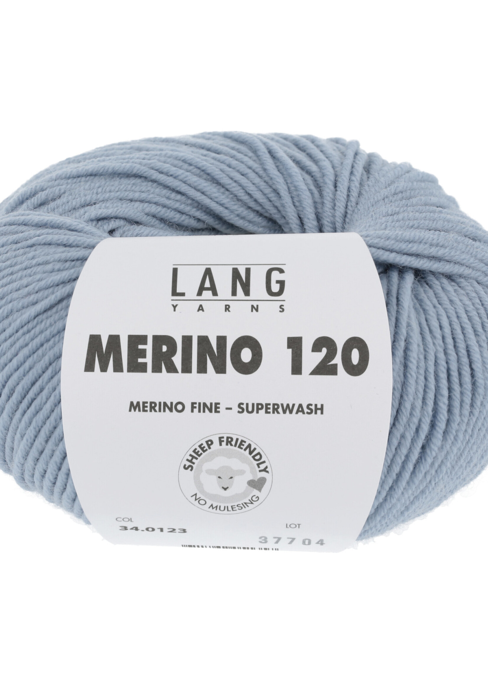 Lang Lang Yarns Merino 120 | 0123 zilvergrijs
