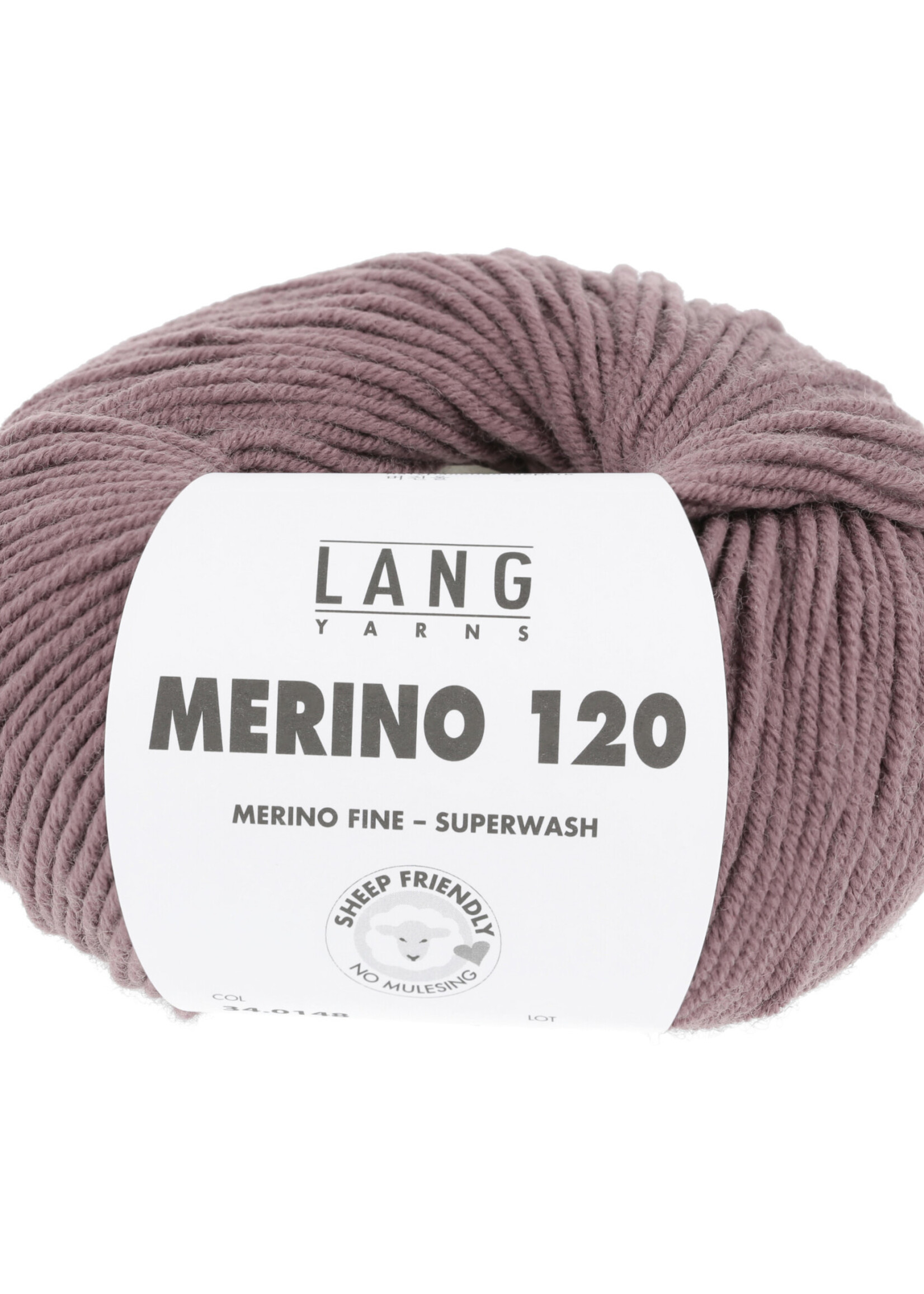 Lang Lang Yarns Merino 120 | 0148 donker oudroze