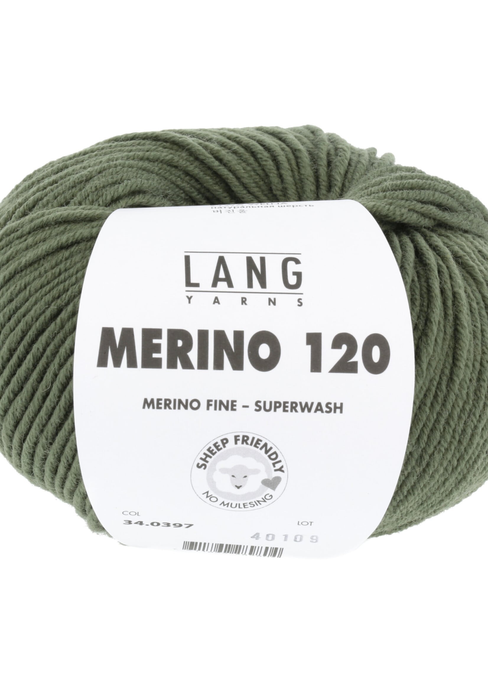 Lang Lang Yarns Merino 120 | 0397 krokodil groen