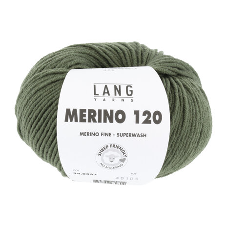 Lang Lang Yarns Merino 120 | 0397 krokodil groen