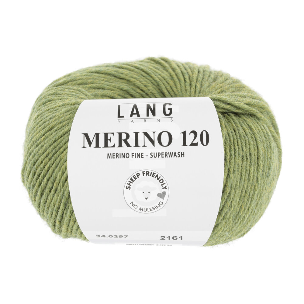 Lang Lang Yarns Merino 120 | 0297 licht olijf melange Lang Lang Yarns Merino 120 | 0297 licht olijf melange
