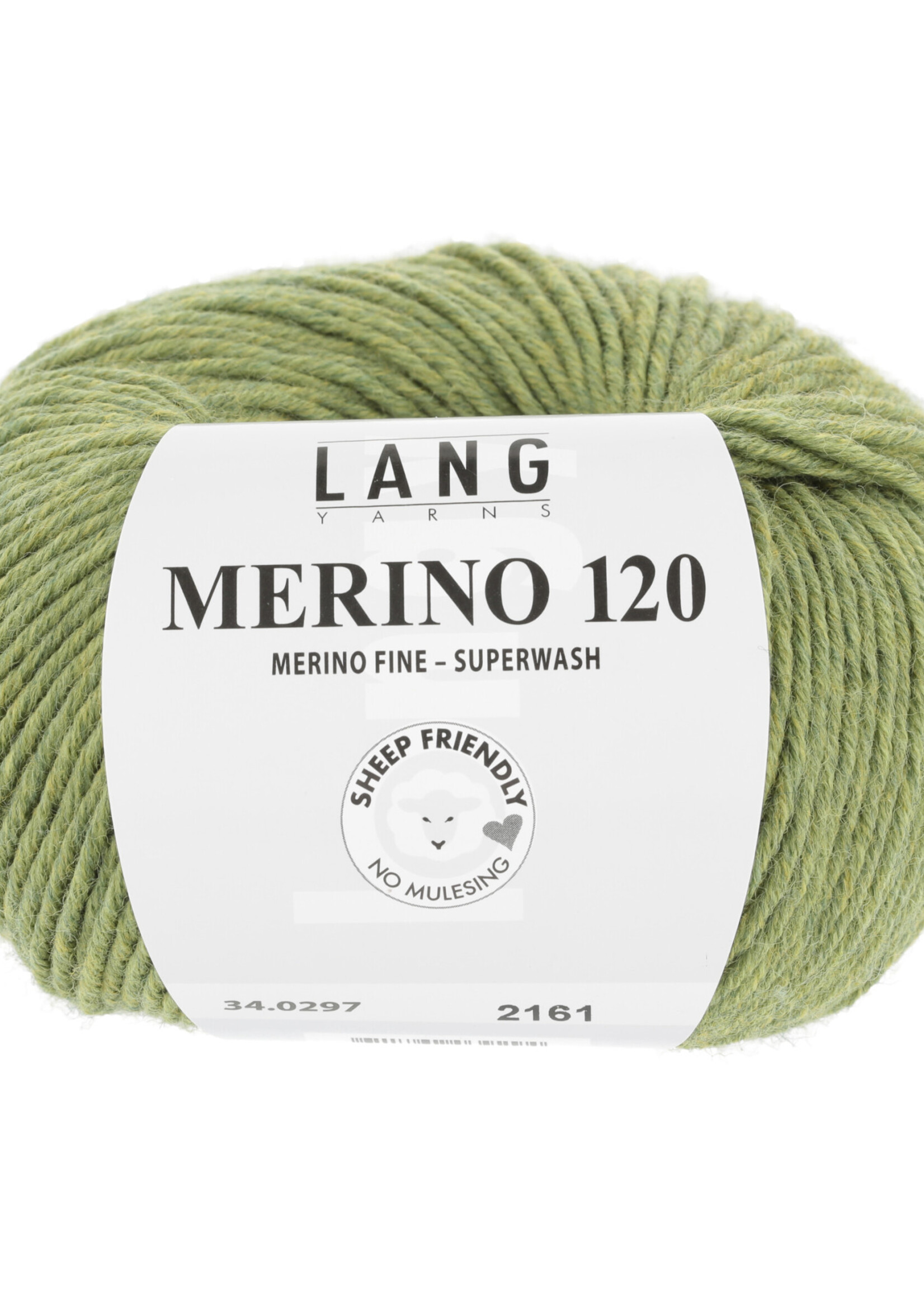 Lang Lang Yarns Merino 120 | 0297 licht olijf melange