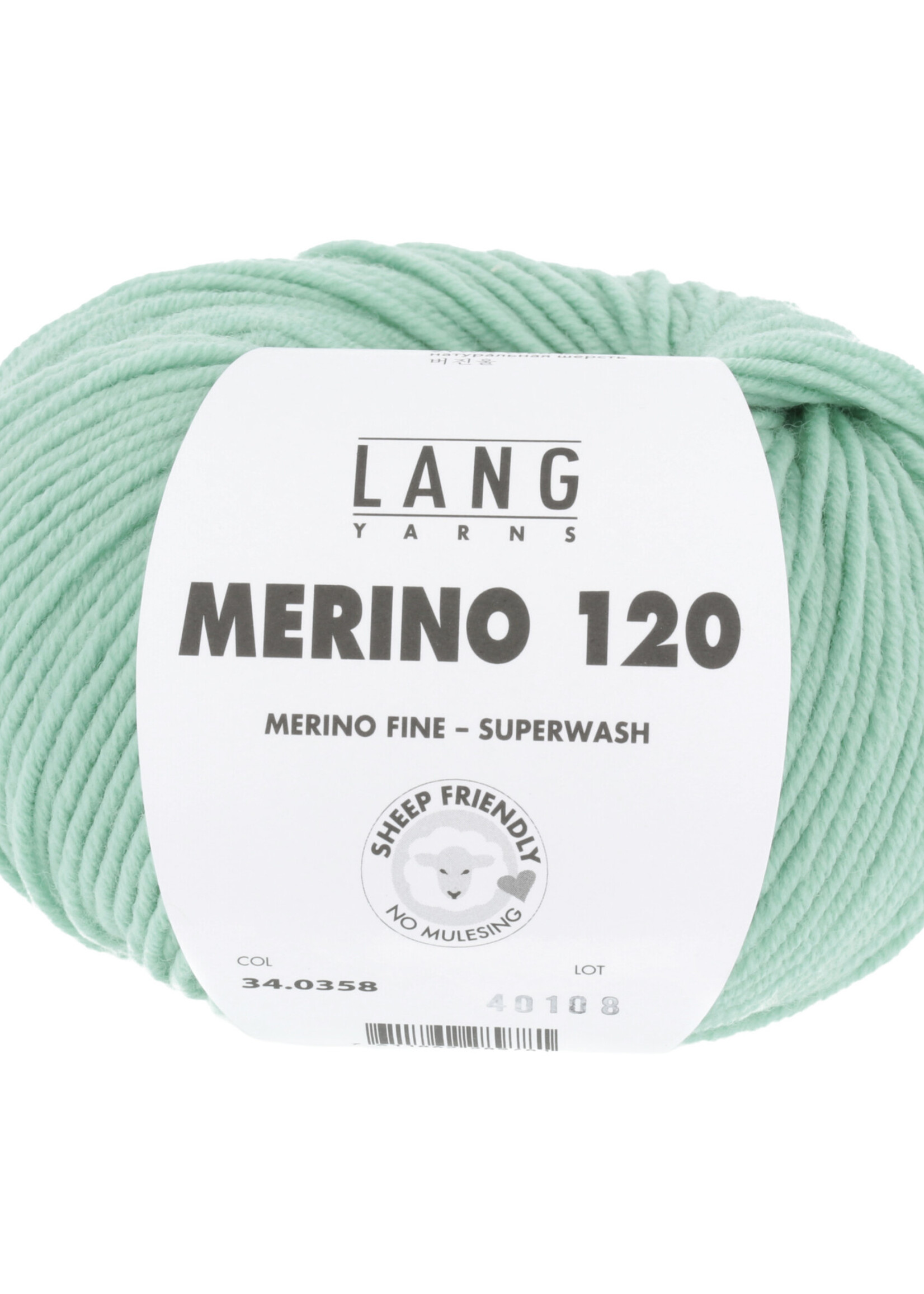 Lang Lang Yarns Merino 120 | 0358 pistach groen