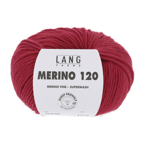 Lang Lang Yarns Merino 120 | 0160 vuurrood Lang Lang Yarns Merino 120 | 0160 vuurrood