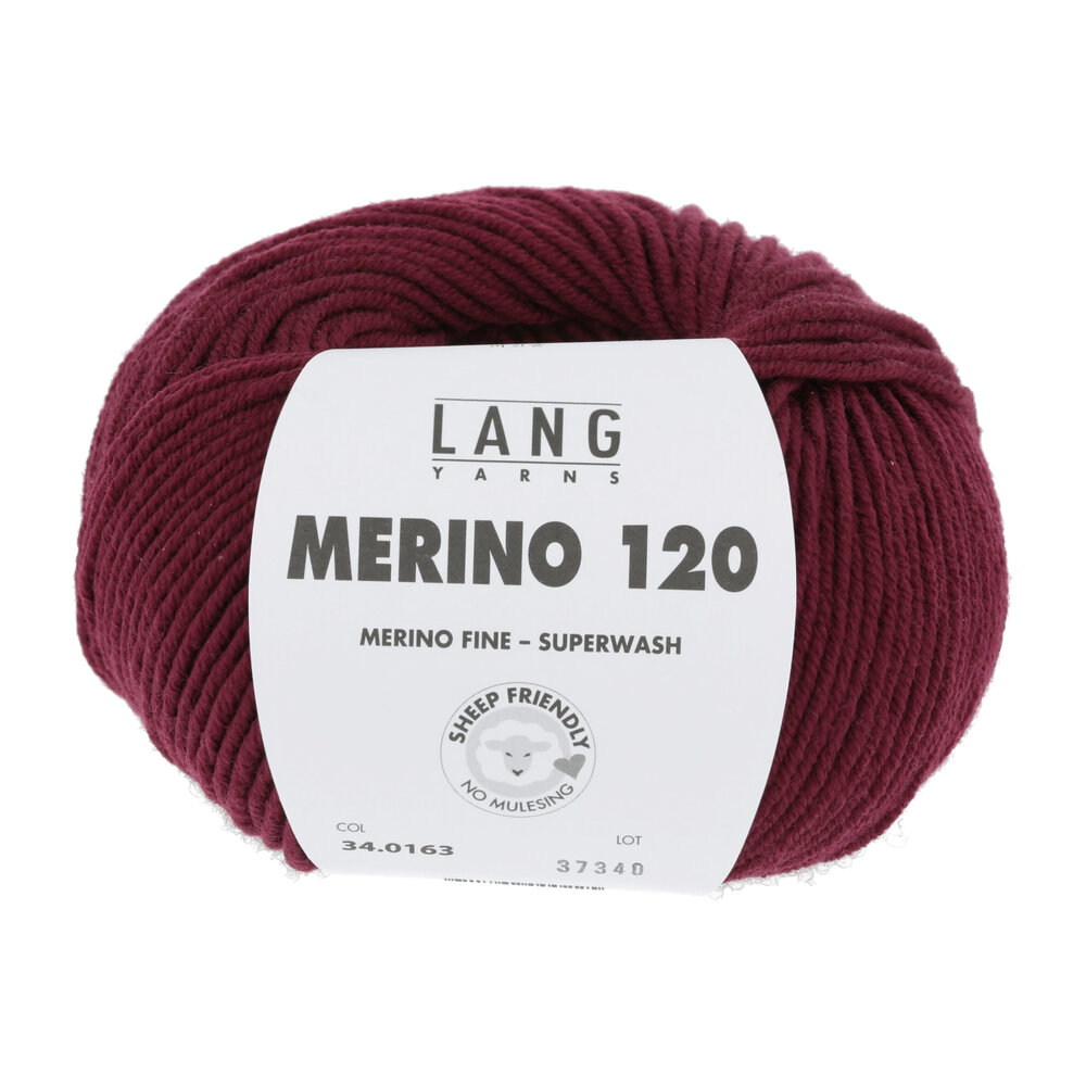 Lang Lang Yarns Merino 120 | 0163 donkerrood