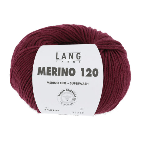 Lang Lang Yarns Merino 120 | 0163 donkerrood
