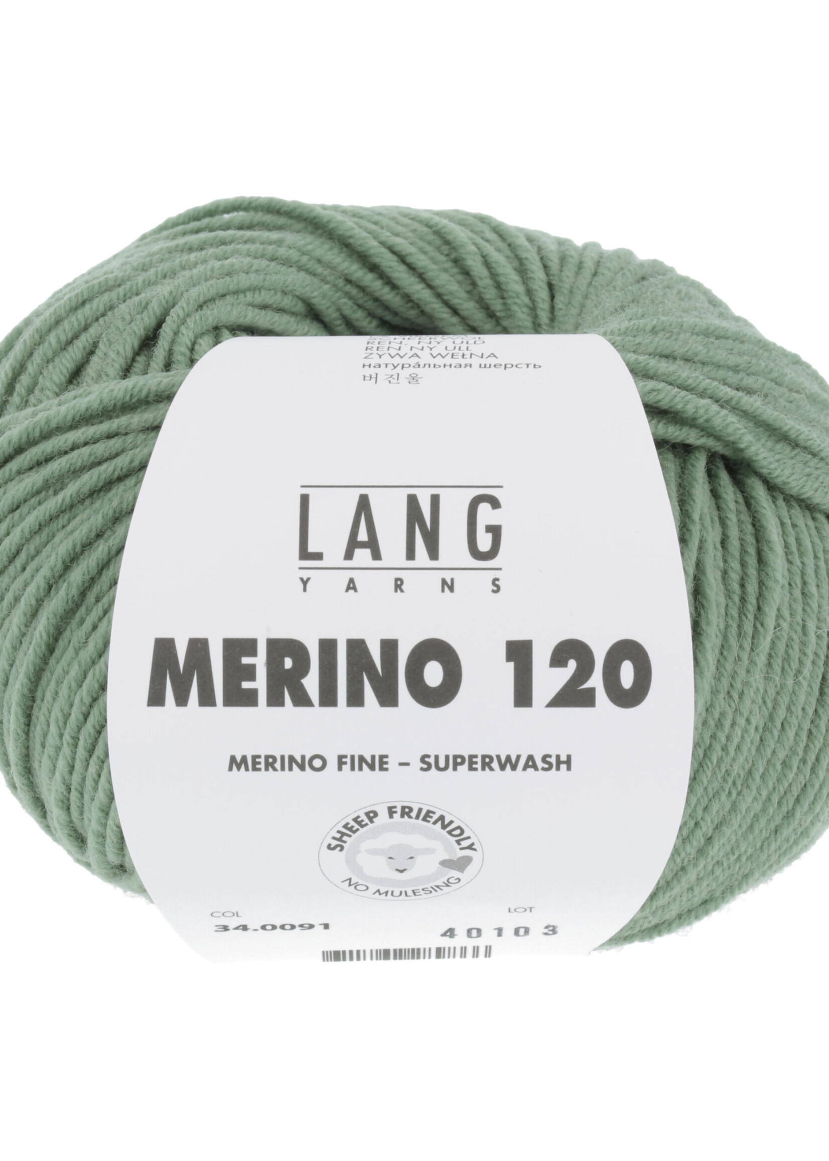 Lang Lang Yarns Merino 120 | 0091 groen