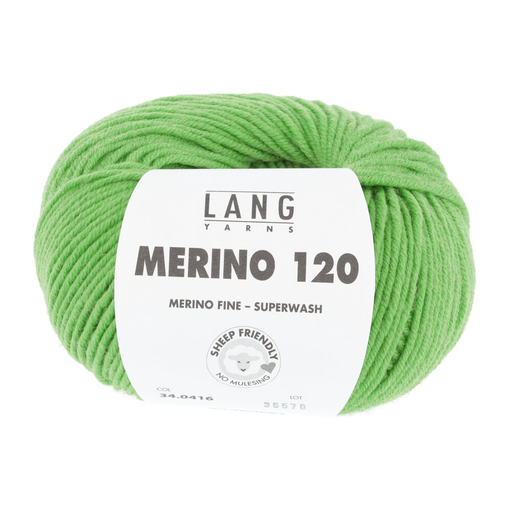 Lang Lang Yarns Merino 120 | 0416 licht groen Lang Lang Yarns Merino 120 | 0416 licht groen