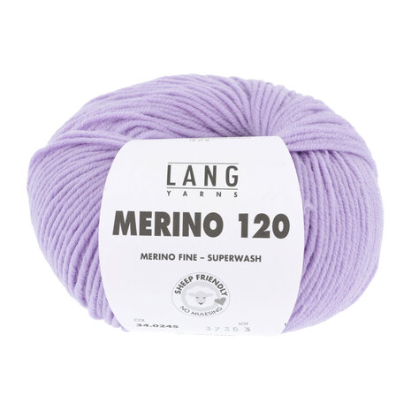 Lang Lang Yarns Merino 120 | 0245 licht lila Lang Lang Yarns Merino 120 | 0245 licht lila