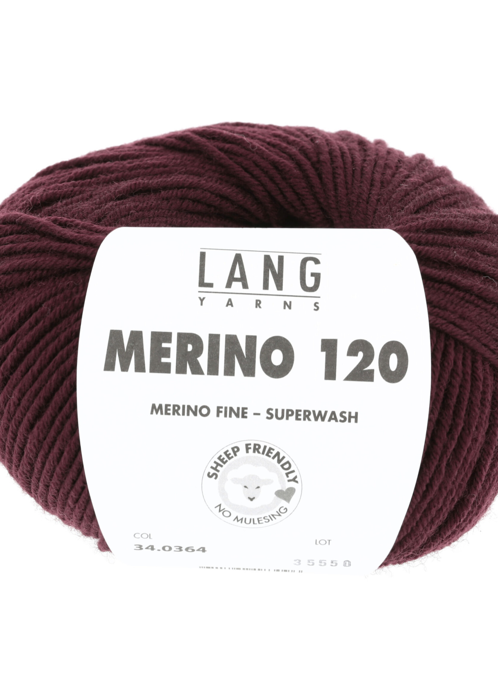 Lang Lang Yarns Merino 120 | 0364 bordeaux rood