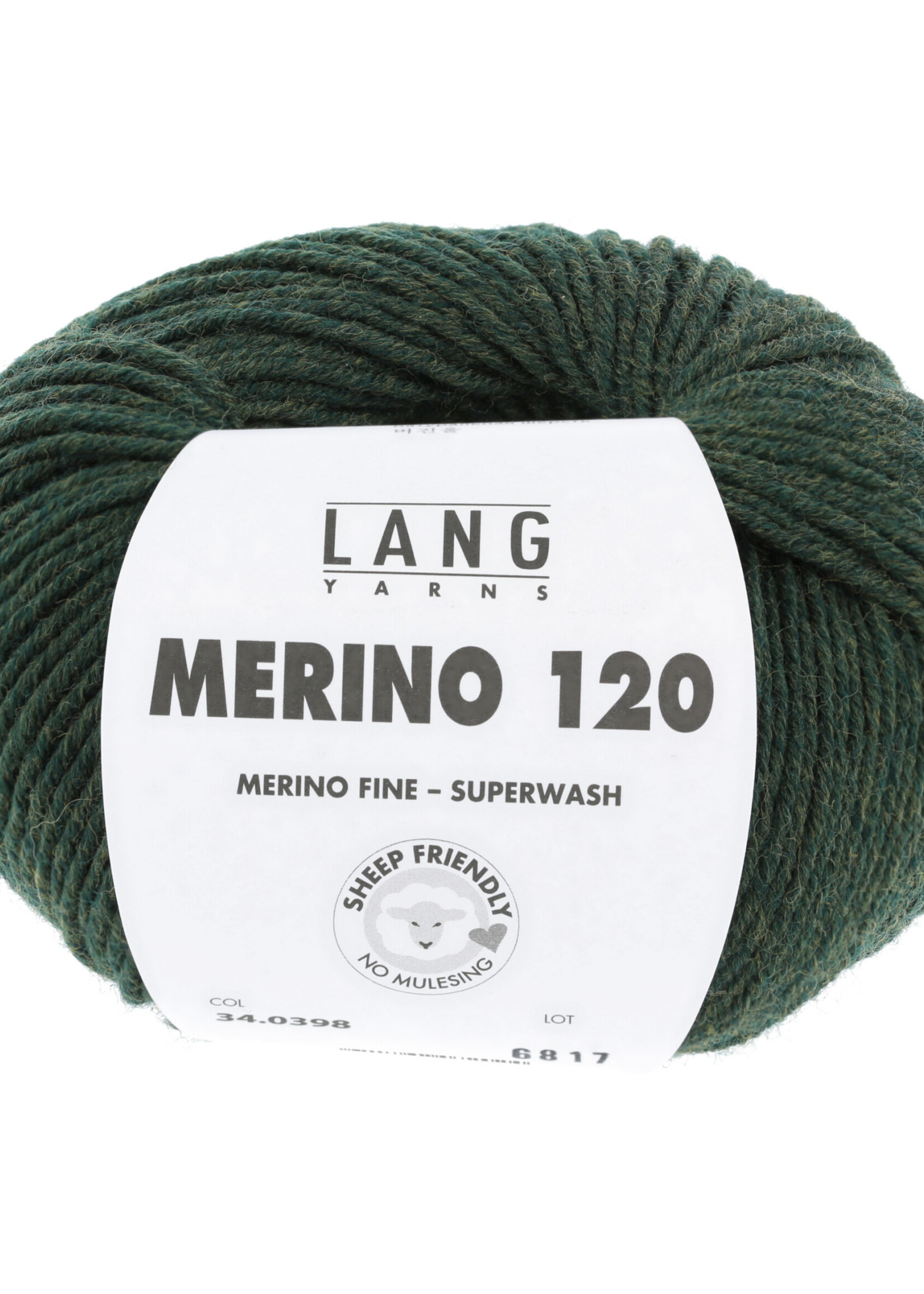 Lang Lang Yarns Merino 120 | 0398 olijf chante claire