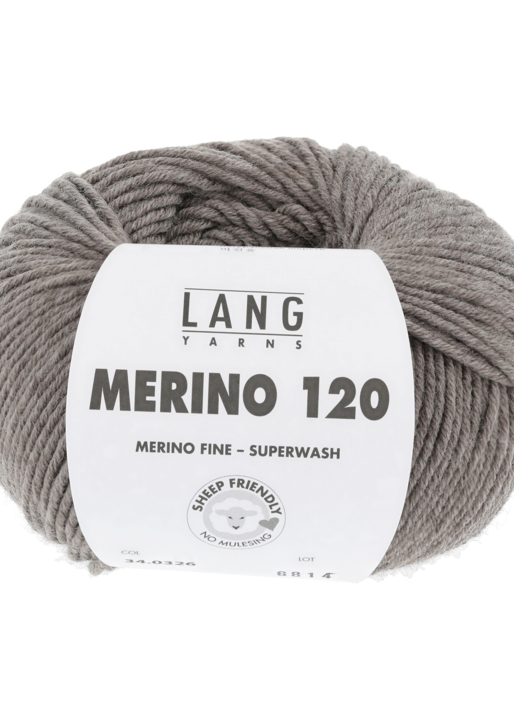 Lang Lang Yarns Merino 120 | 0326  donker beige melange