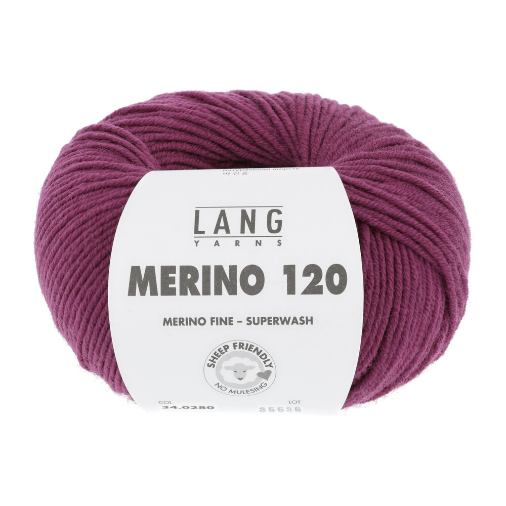 Lang Lang Yarns Merino 120 | 0280 pruim Lang Lang Yarns Merino 120 | 0280 pruim