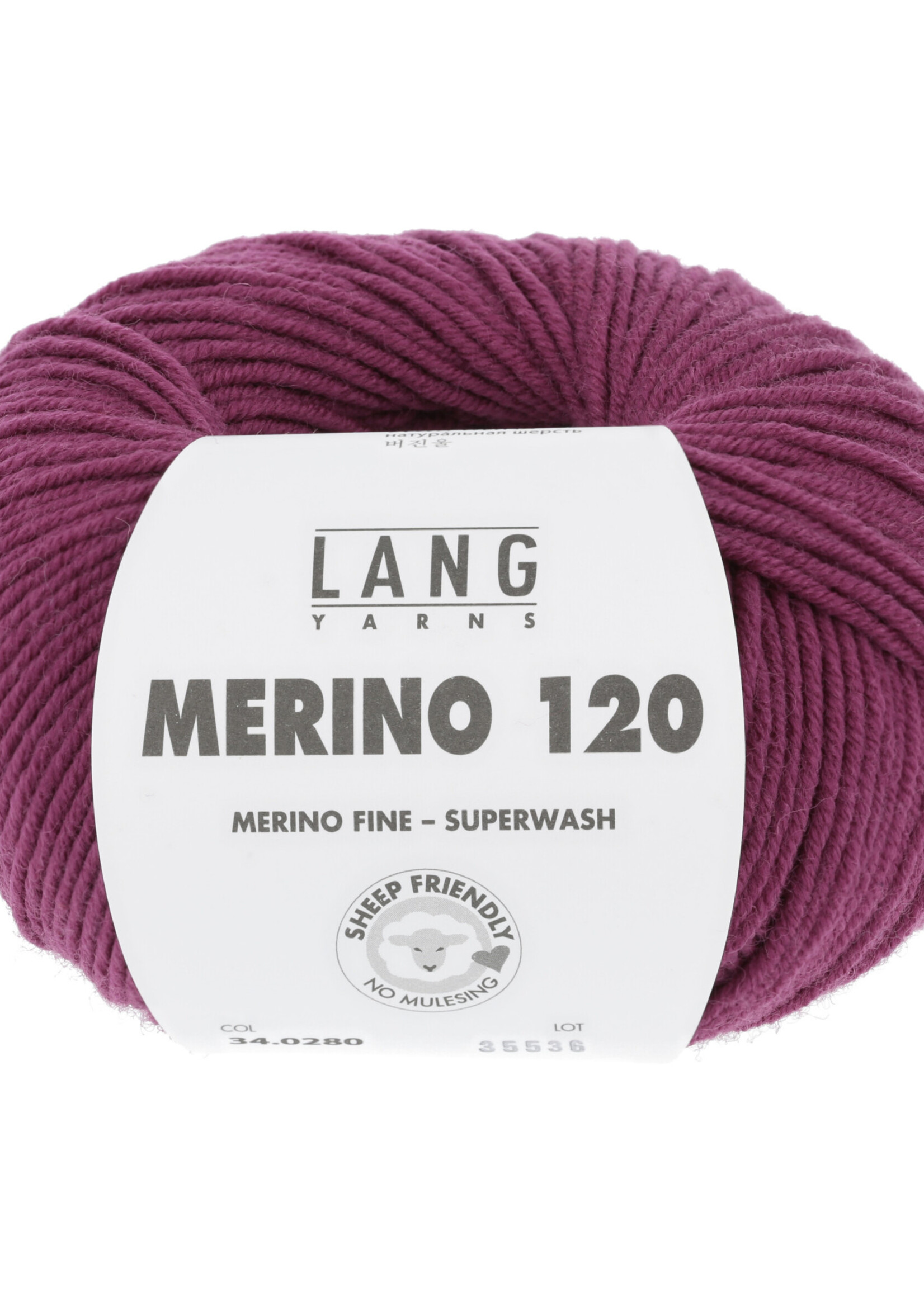 Lang Lang Yarns Merino 120 | 0280 pruim