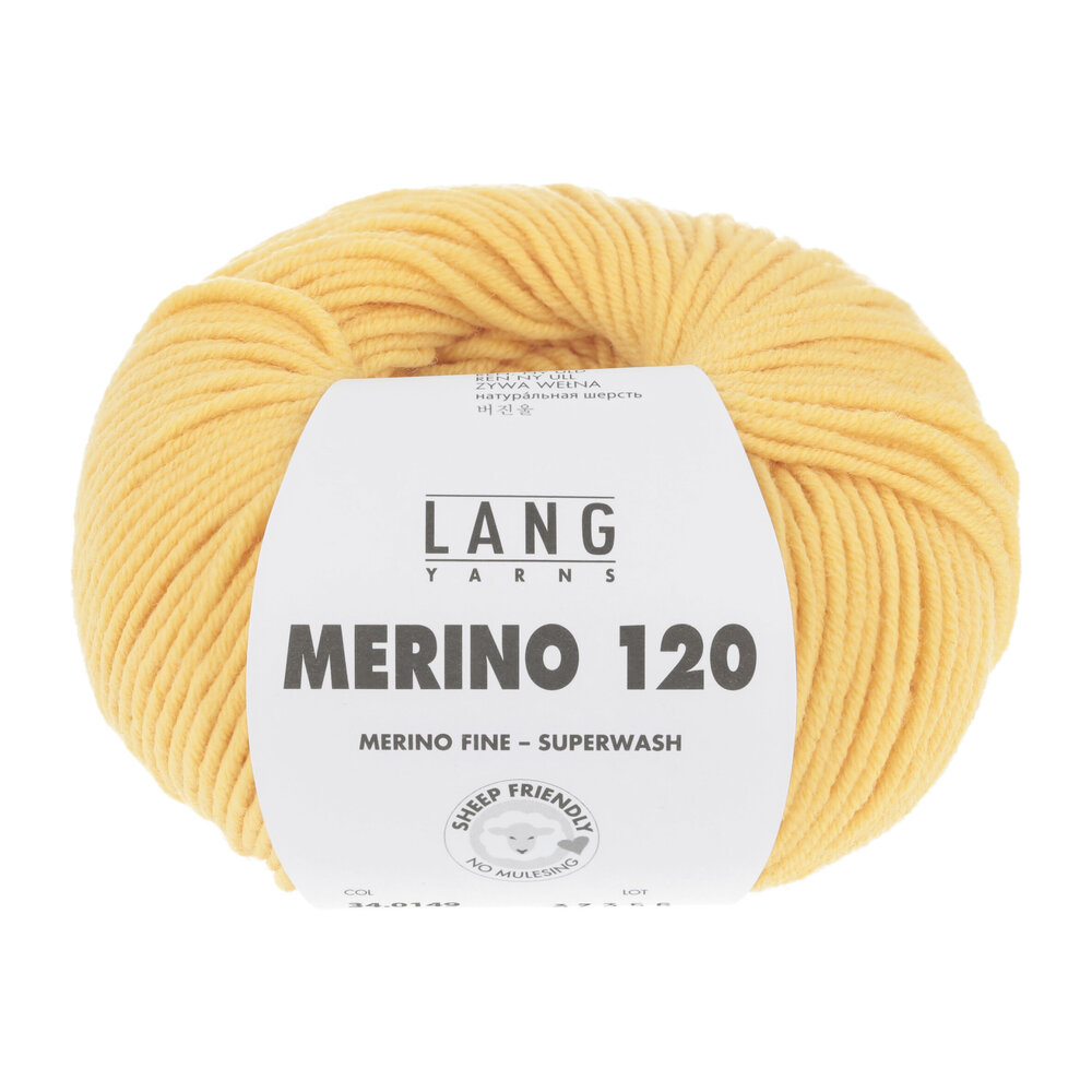 Lang Lang Yarns Merino 120 | 0149 goud geel Lang Lang Yarns Merino 120 | 0149 goud geel