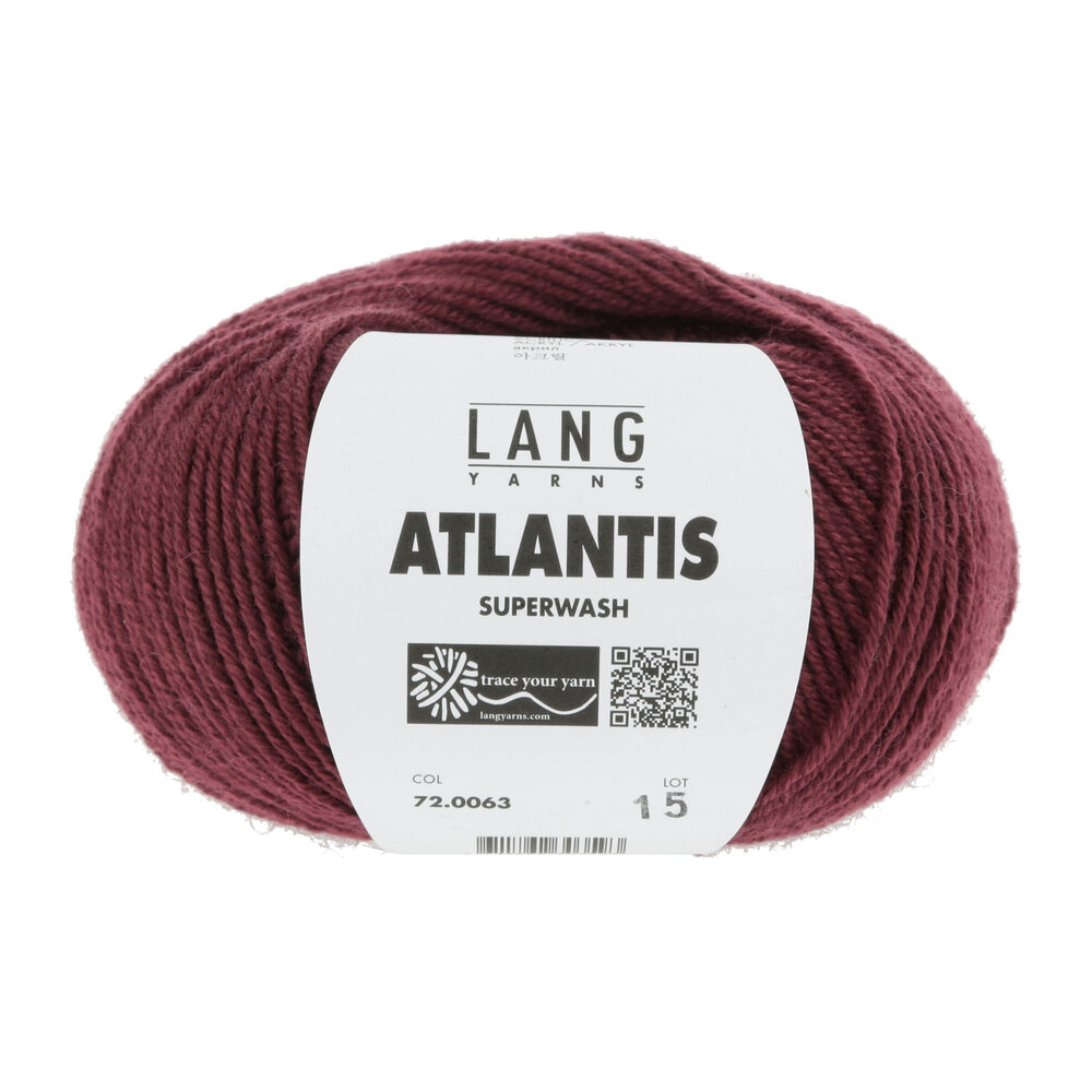 Lang Lang Yarns Atlantis | 0063 donkerrood Lang Lang Yarns Atlantis | 0063 donkerrood