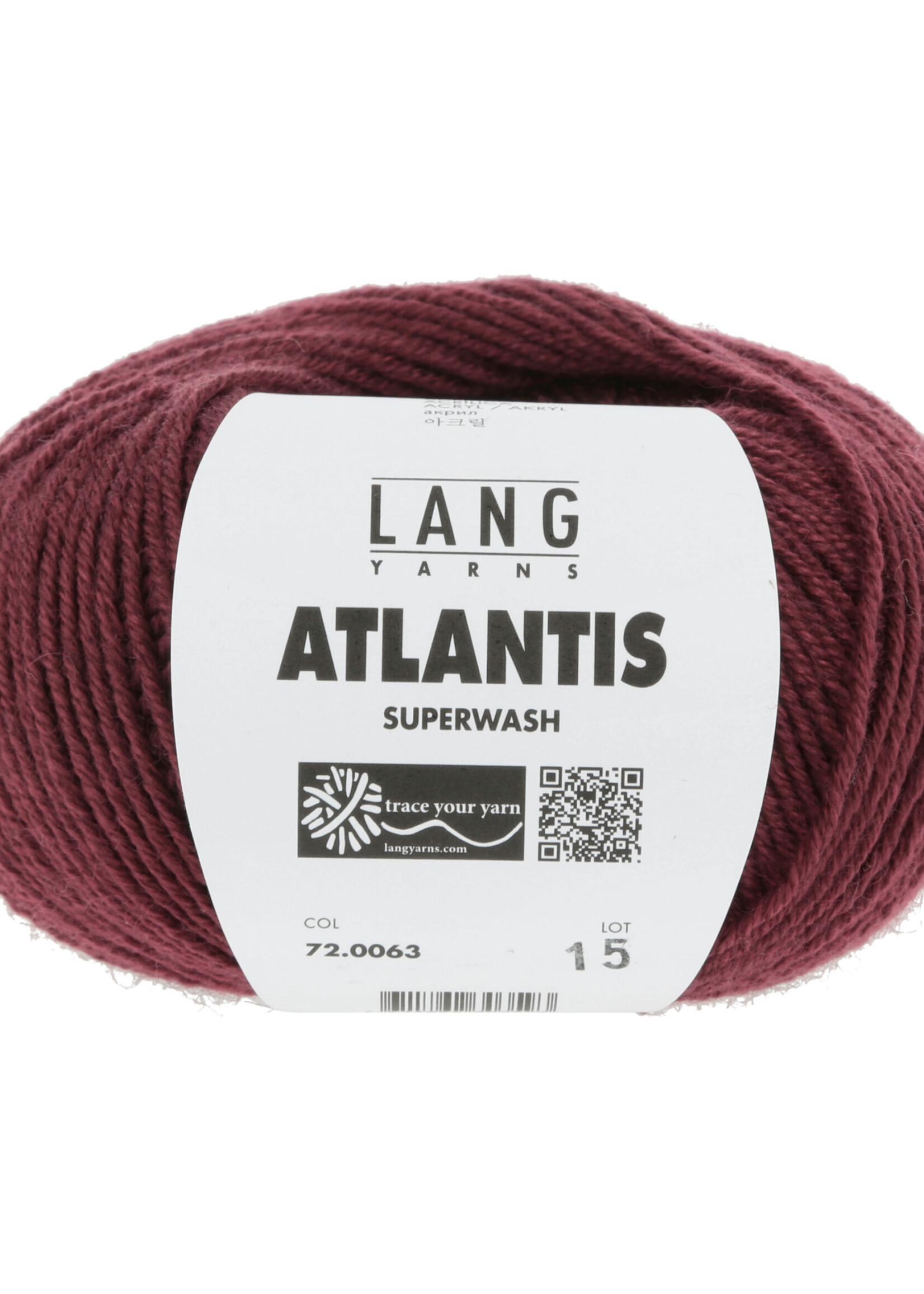 Lang Lang Yarns Atlantis | 0063 donkerrood