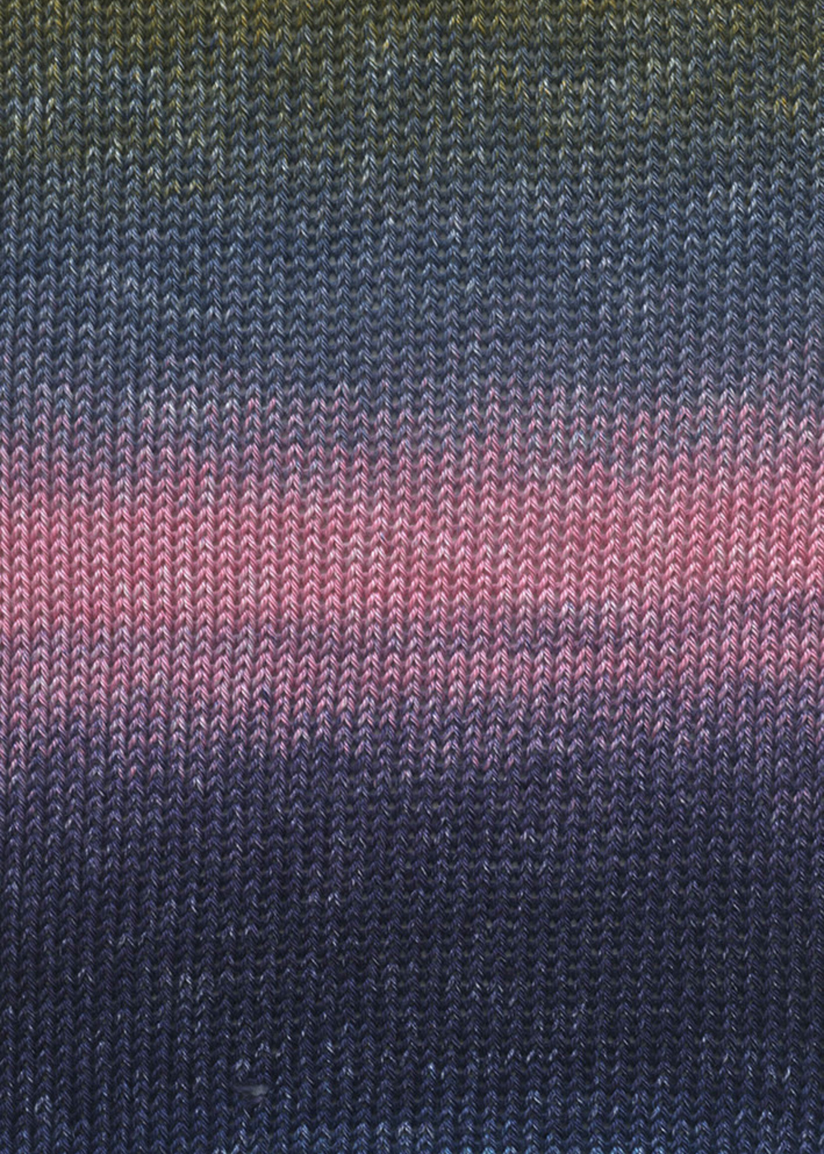 Lang Lang Yarns Quattro Degradé | 0010 blauw/oker/roze