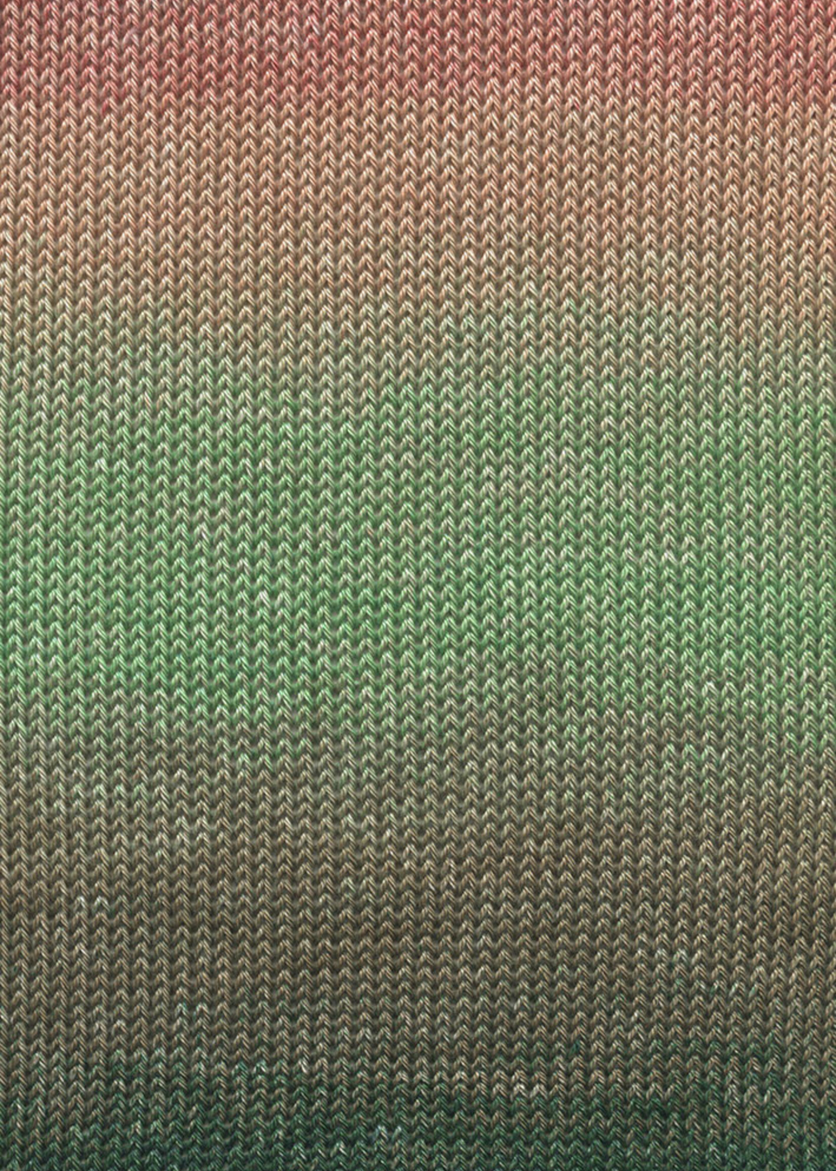 Lang Lang Yarns Quattro Degradé | 0008 mint/donkergroen/abrikoos