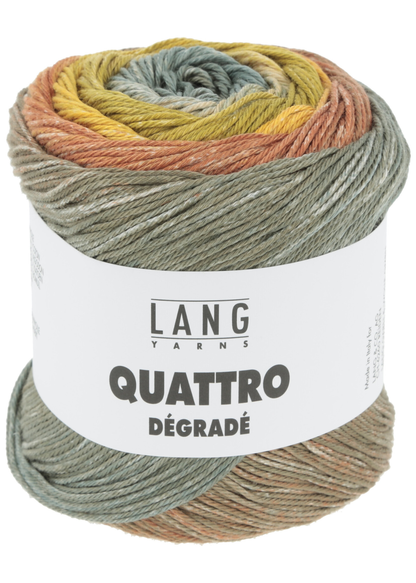 Lang Lang Yarns Quattro Degradé | 0003 nougat/geel/olijf
