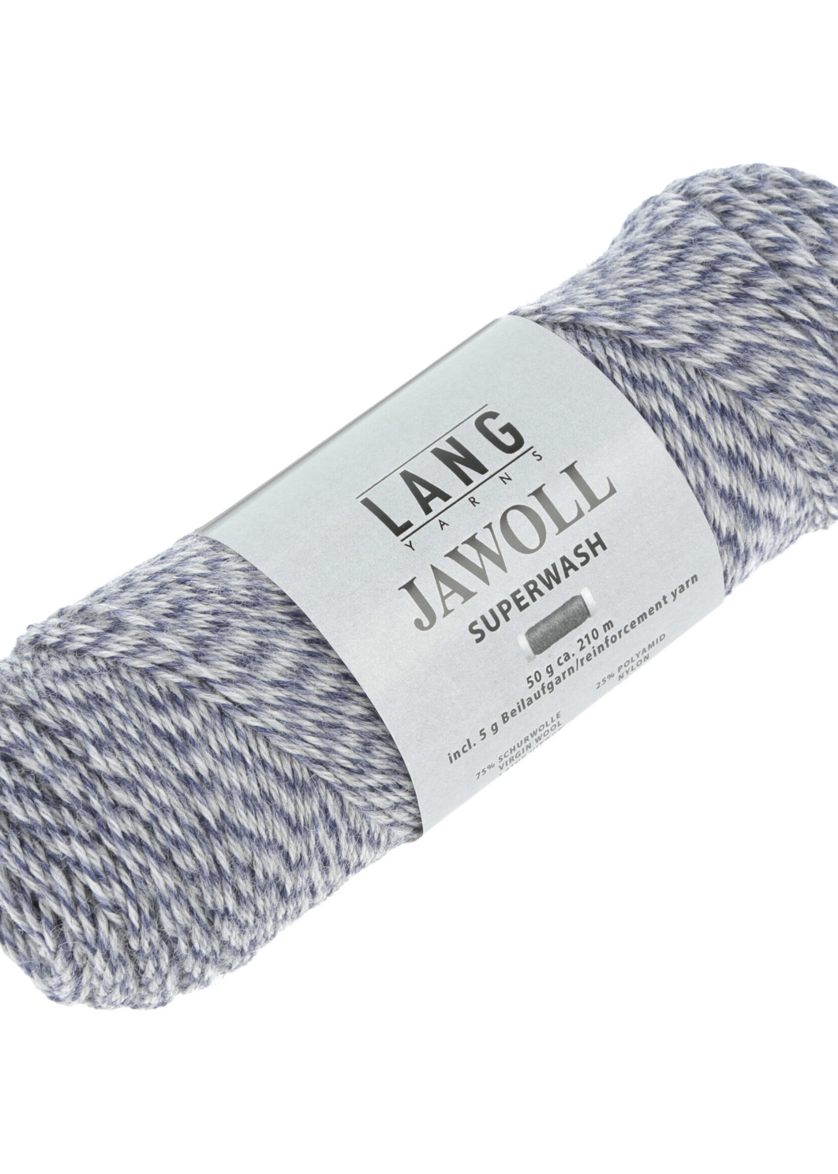Lang Lang Yarns Jawoll | 0151 blauw grijs mouline