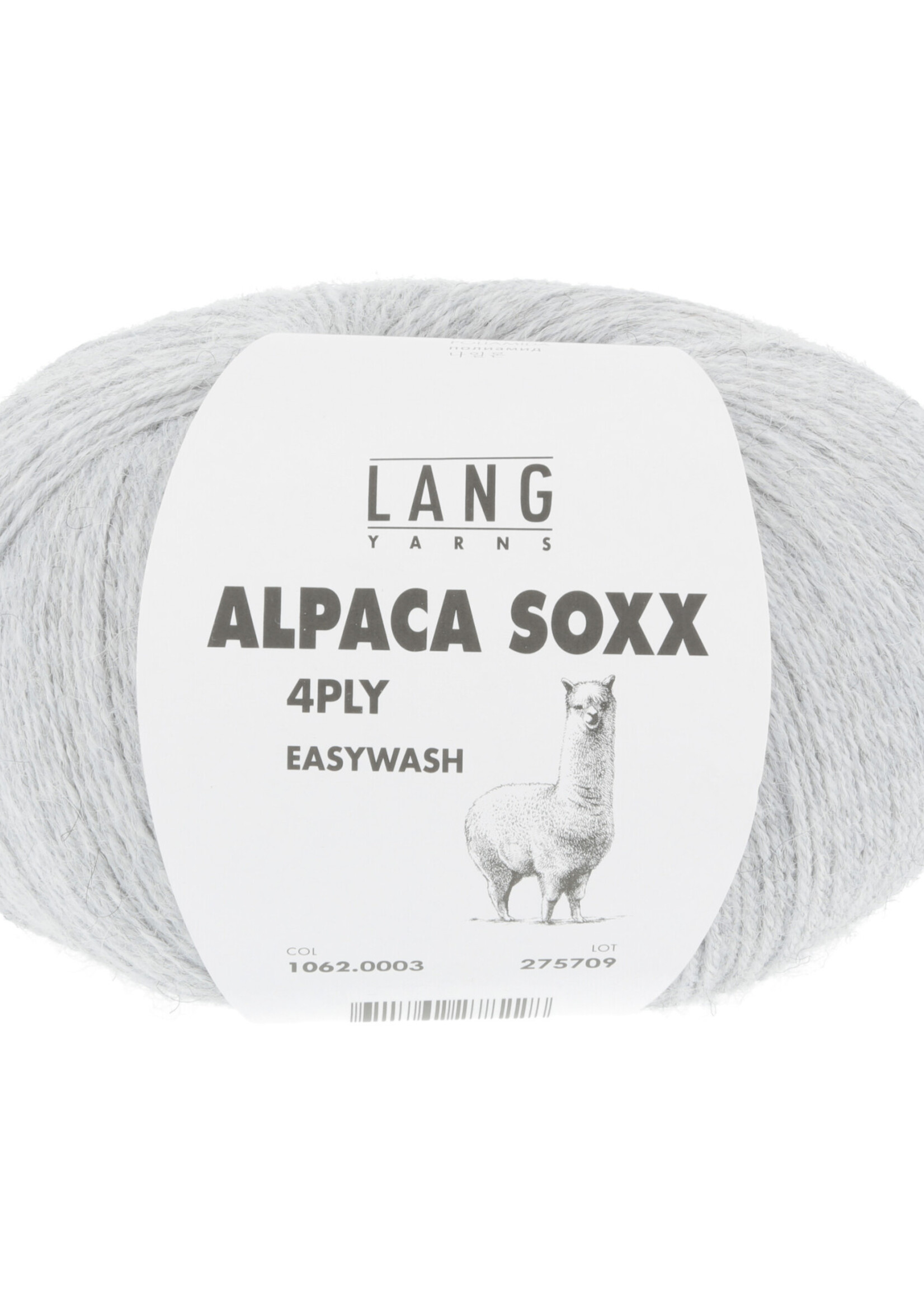 Lang Lang Yarns Alpaca Soxx 4-ply | 0003 licht grijs melange
