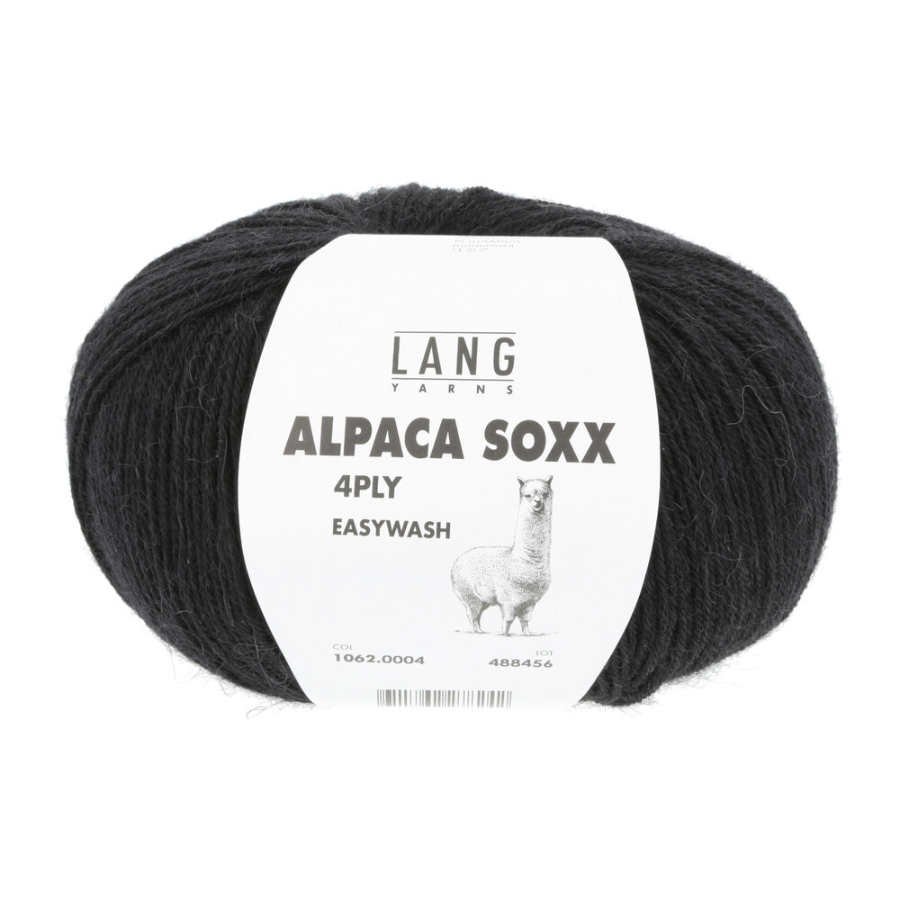 Lang Lang Yarns Alpaca Soxx 4-ply | 0004 zwart Lang Lang Yarns Alpaca Soxx 4-ply | 0004 zwart