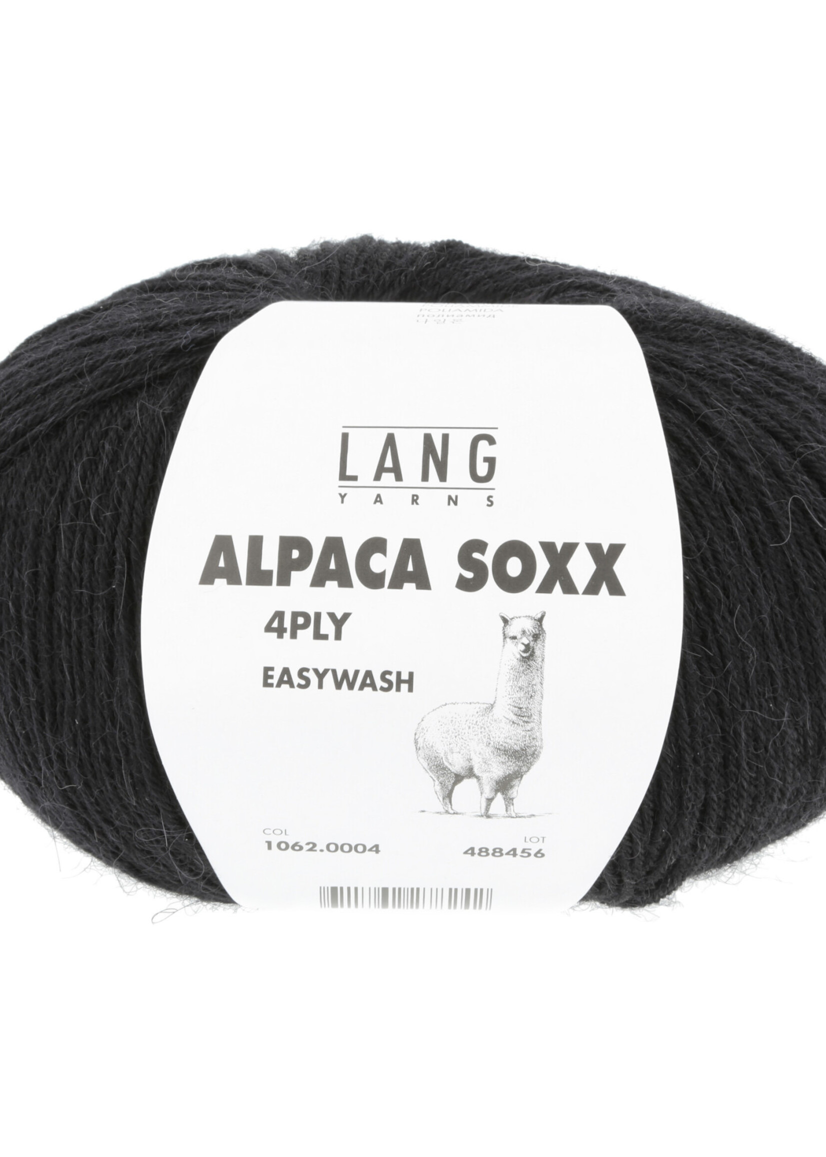 Lang Lang Yarns Alpaca Soxx 4-ply | 0004 zwart