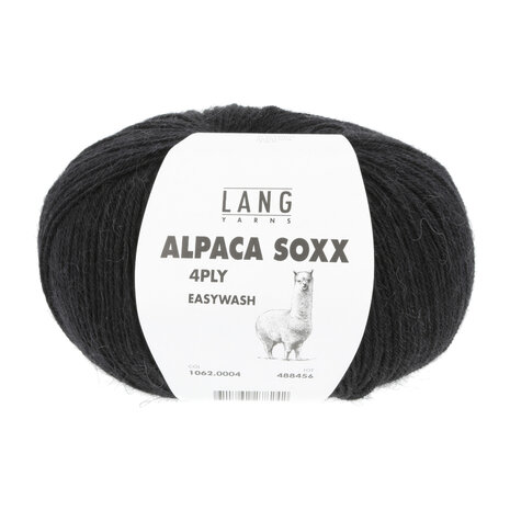 Lang Lang Yarns Alpaca Soxx 4-ply | 0004 zwart Lang Lang Yarns Alpaca Soxx 4-ply | 0004 zwart