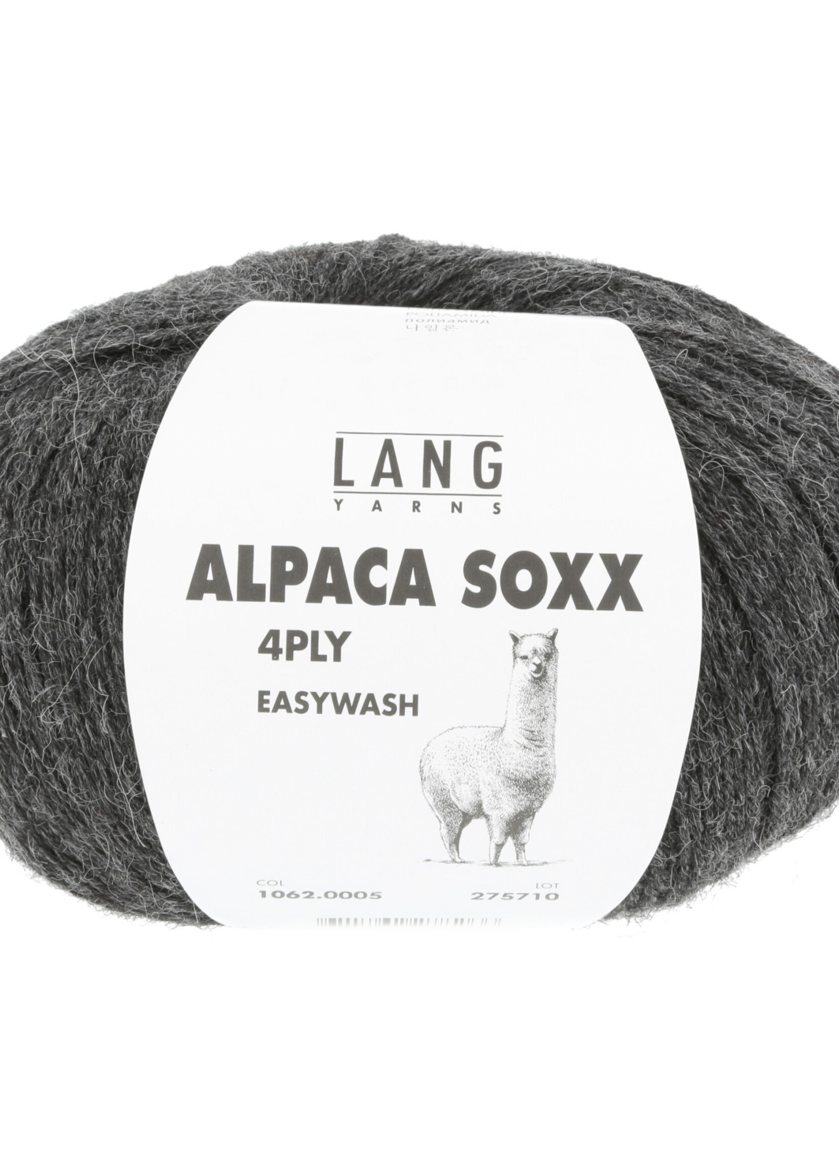 Lang Lang Yarns Alpaca Soxx 4-ply | 0005 grijs melange