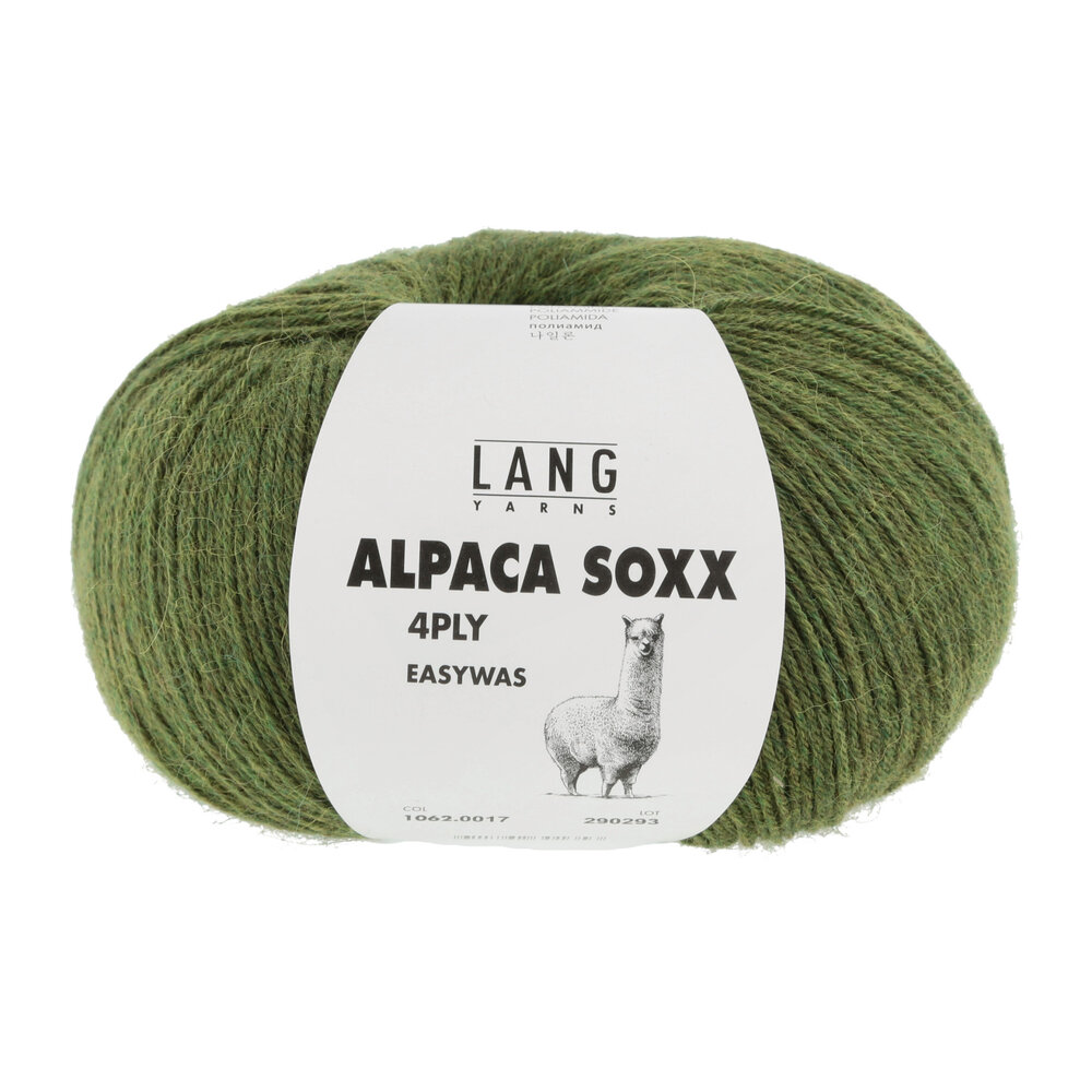 Lang Lang Yarns Alpaca Soxx 4-ply | 0017 groen melange Lang Lang Yarns Alpaca Soxx 4-ply | 0017 groen melange