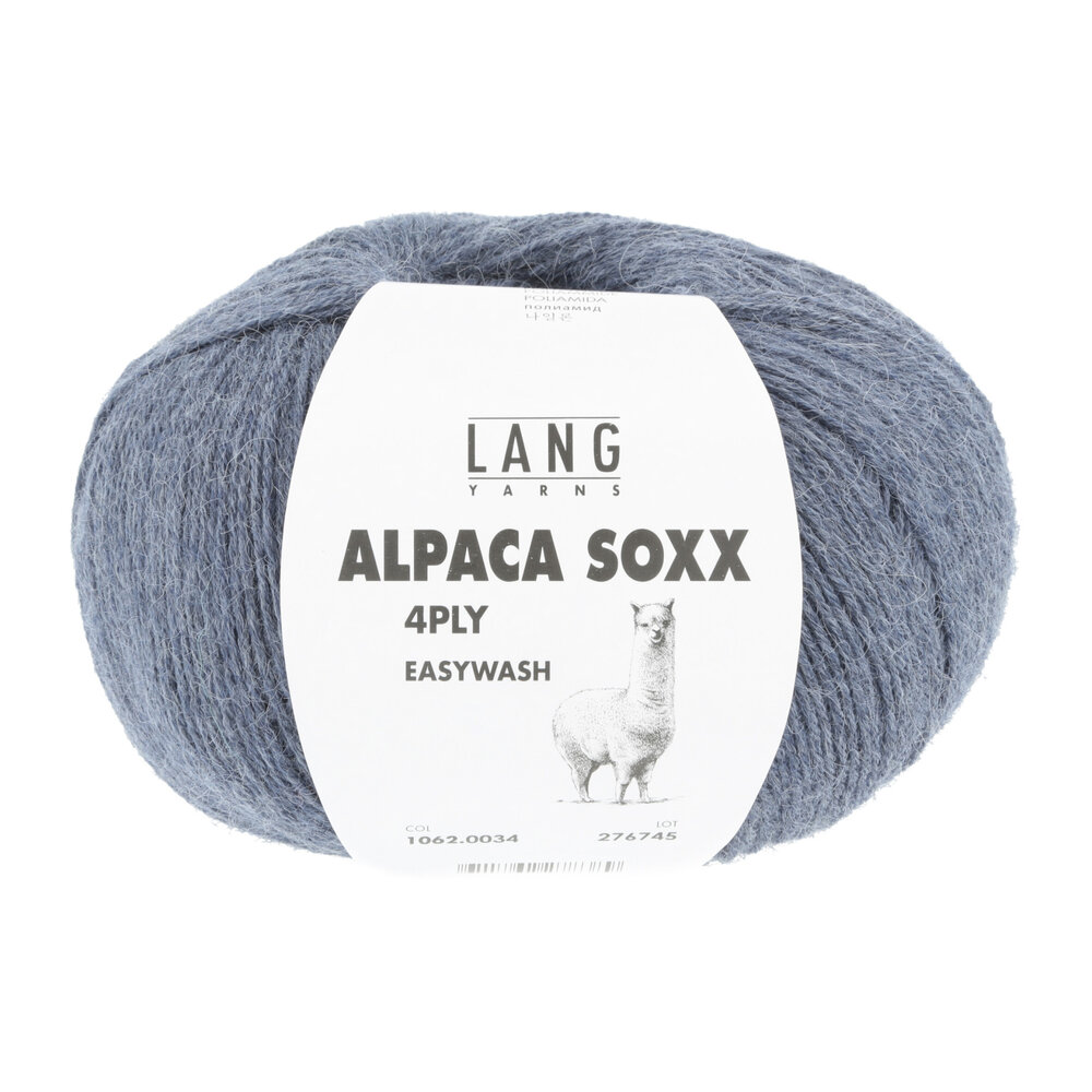 Lang Lang Yarns Alpaca Soxx 4-ply | 0034 jeans melange Lang Lang Yarns Alpaca Soxx 4-ply | 0034 jeans melange