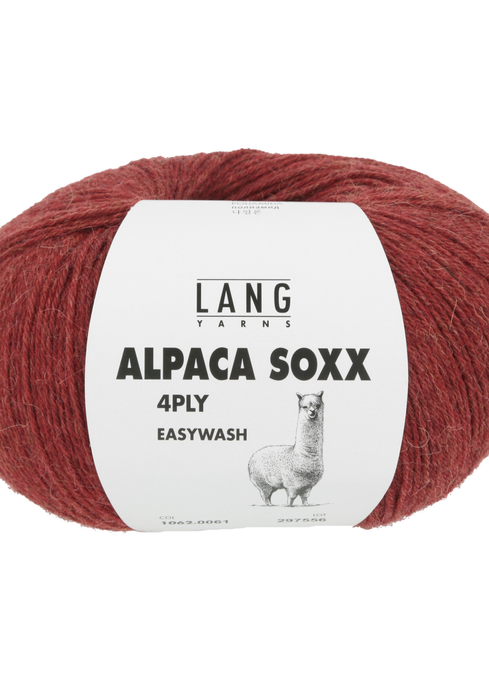 Lang Lang Yarns Alpaca Soxx 4-ply | 0061 rood melange